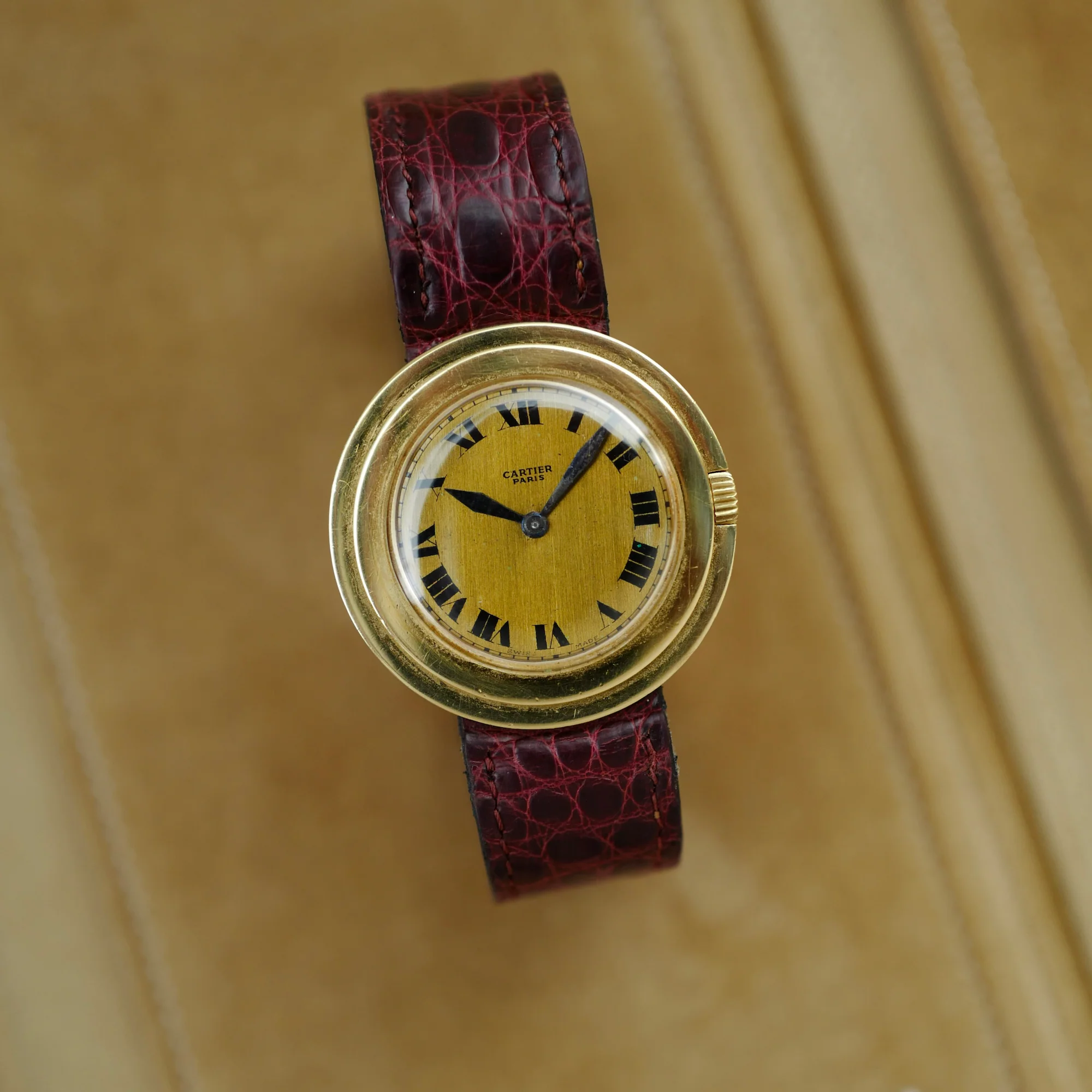 Cartier Yellow Gold Ronde Escalier, Circa 1940 - Image 3