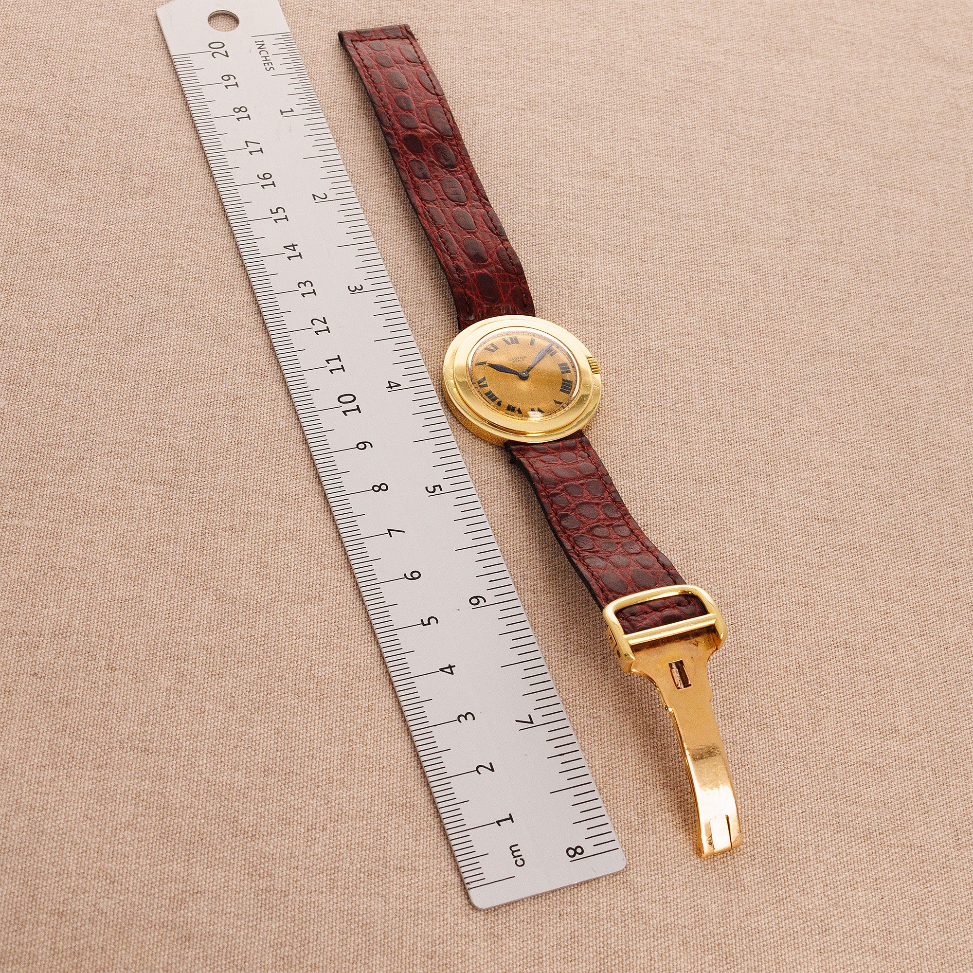 Cartier Yellow Gold Ronde Escalier, Circa 1940 - Image 4