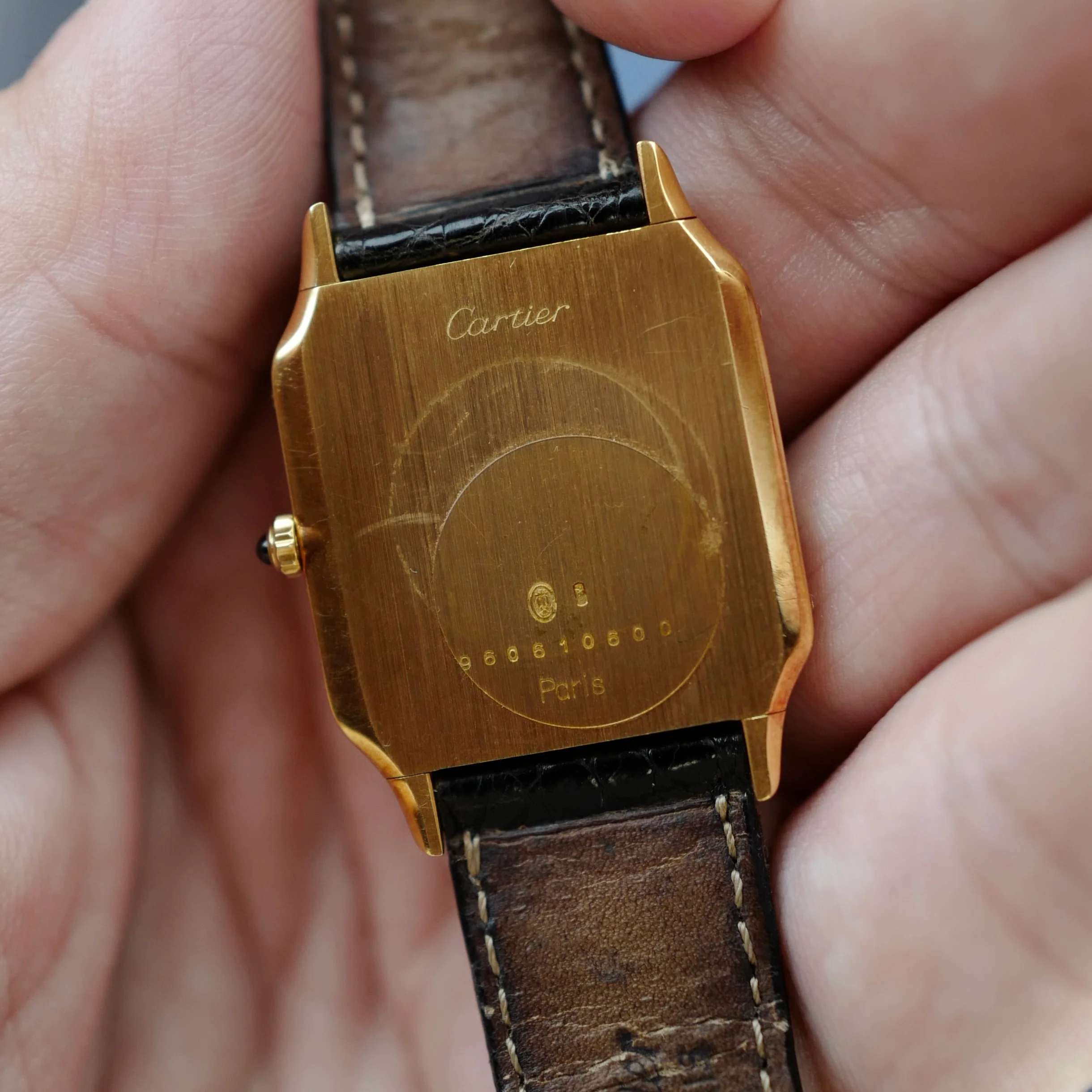 Cartier Yellow Gold Santos Dumont Mechanical Ref. 96061 - Image 4