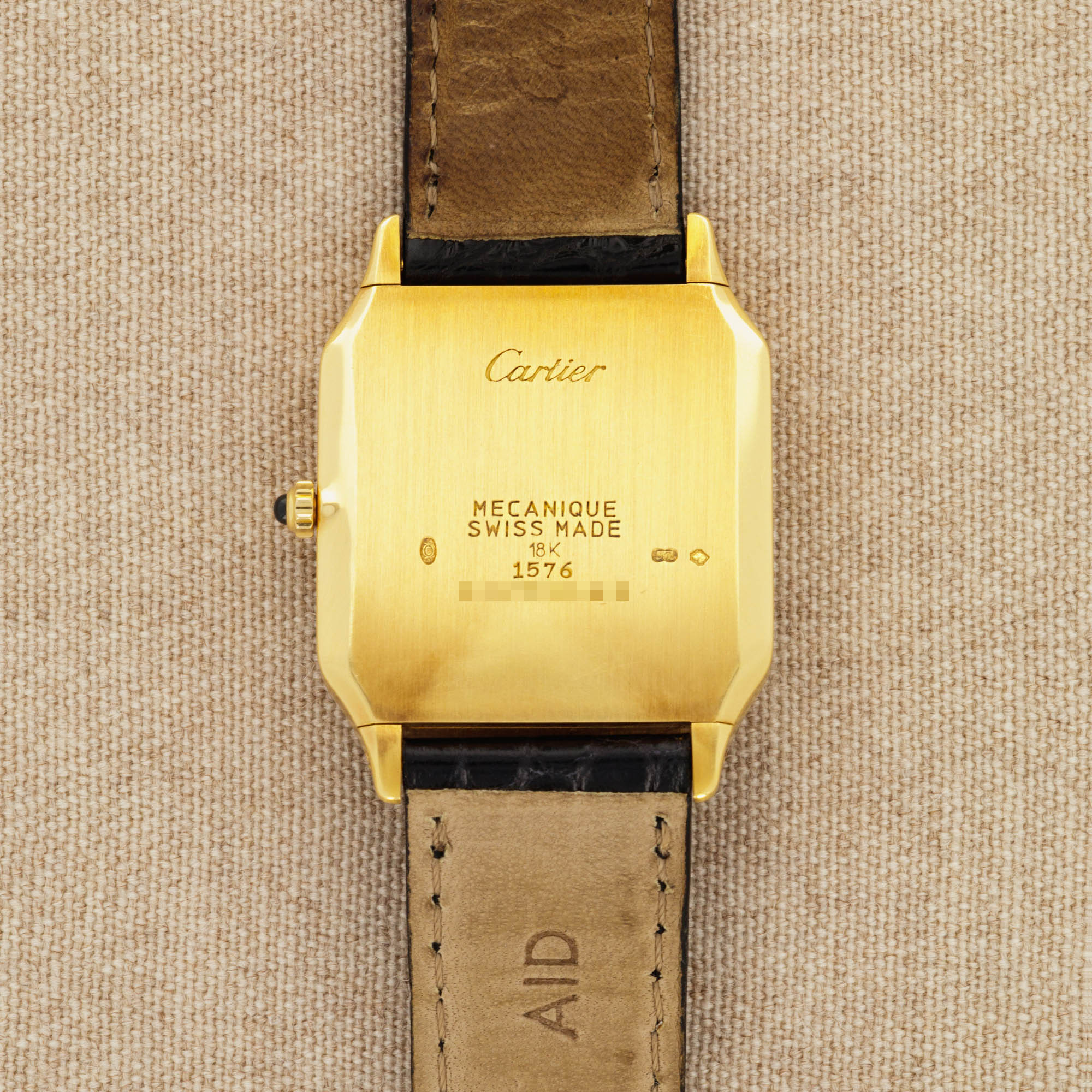 Cartier Yellow Gold Santos Dumont Ref. 1576 - Image 5