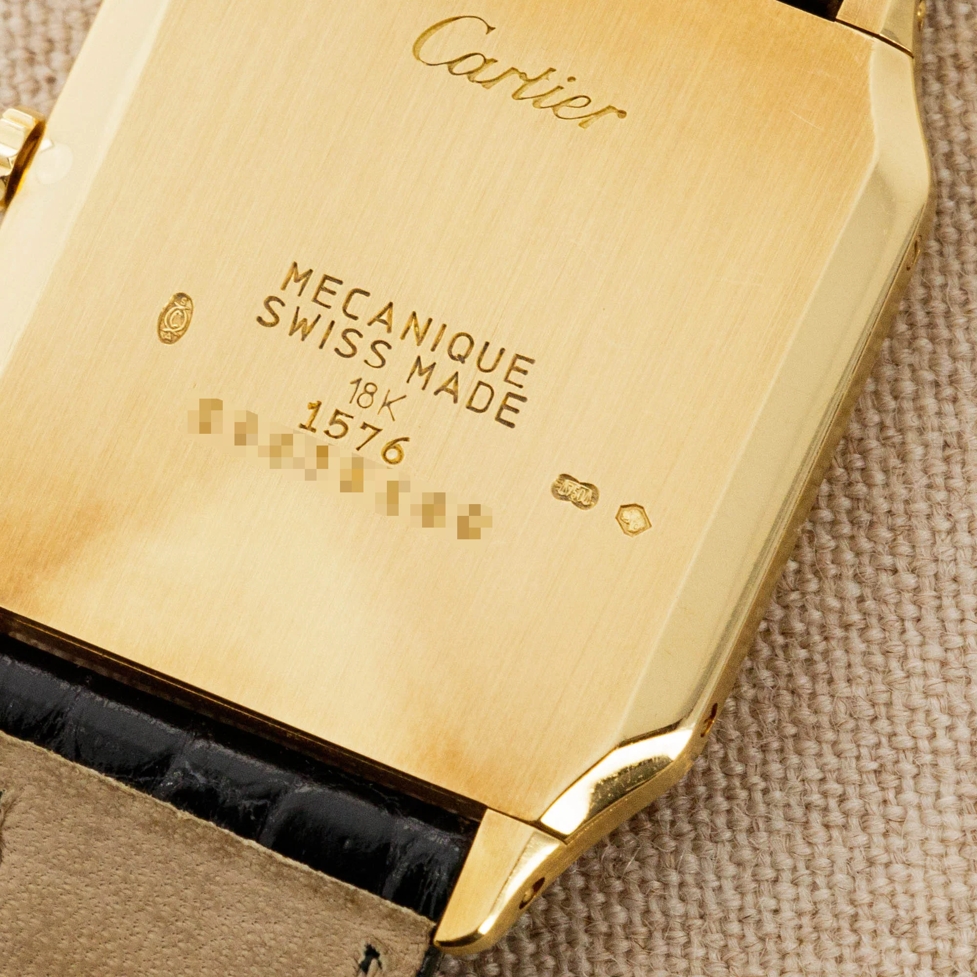 Cartier Yellow Gold Santos Dumont Ref. 1576 - Image 6