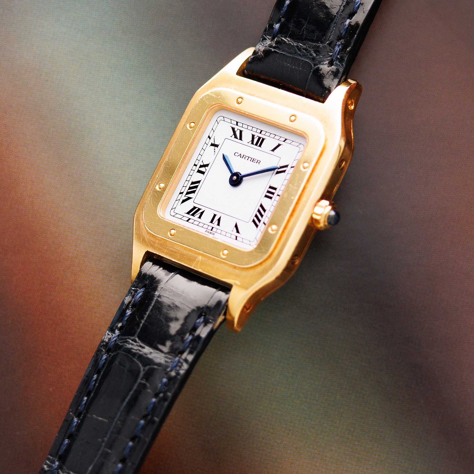 Cartier Yellow Gold Santos Dumont Ref. 96053 - Image 2