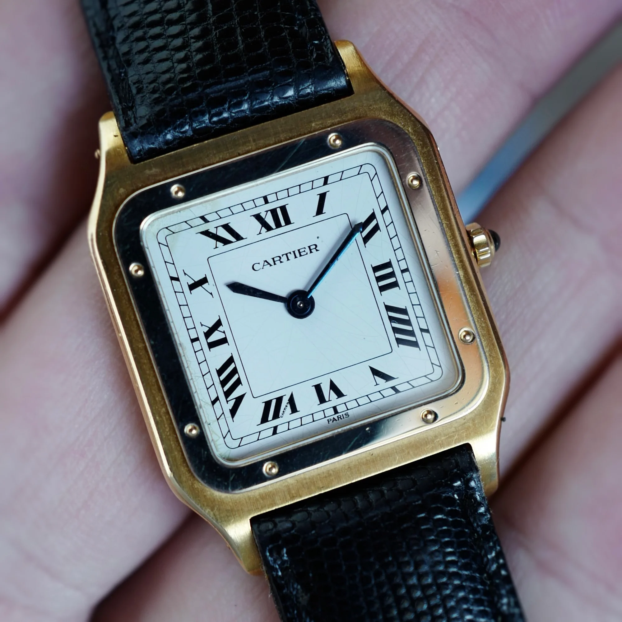 Cartier Yellow Gold Santos Dumont Ref. 96061 - Image 8