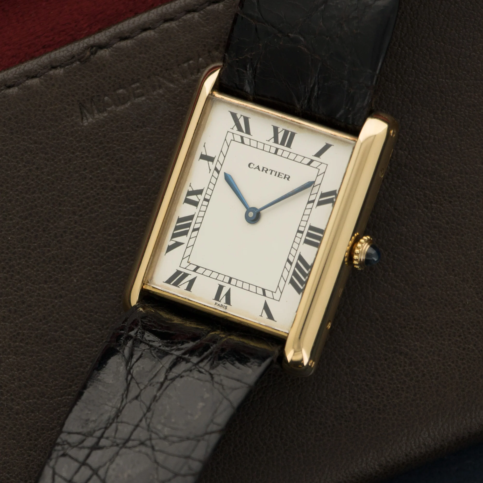 Cartier Yellow Gold Tank Automatic Watch - Image 2