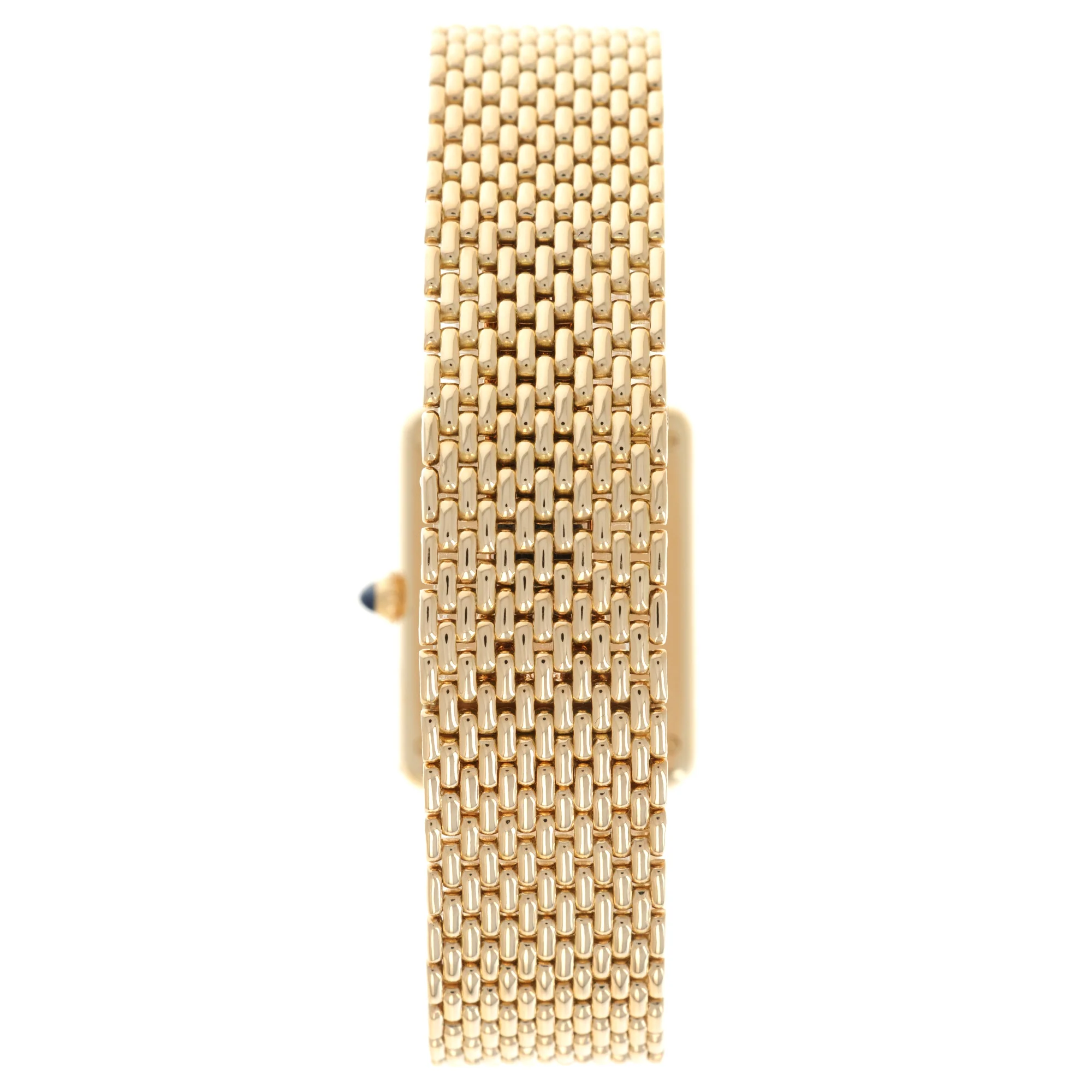 Cartier Yellow Gold Tank Louis Bracelet Watch with Original Box and Warranty - Image 4