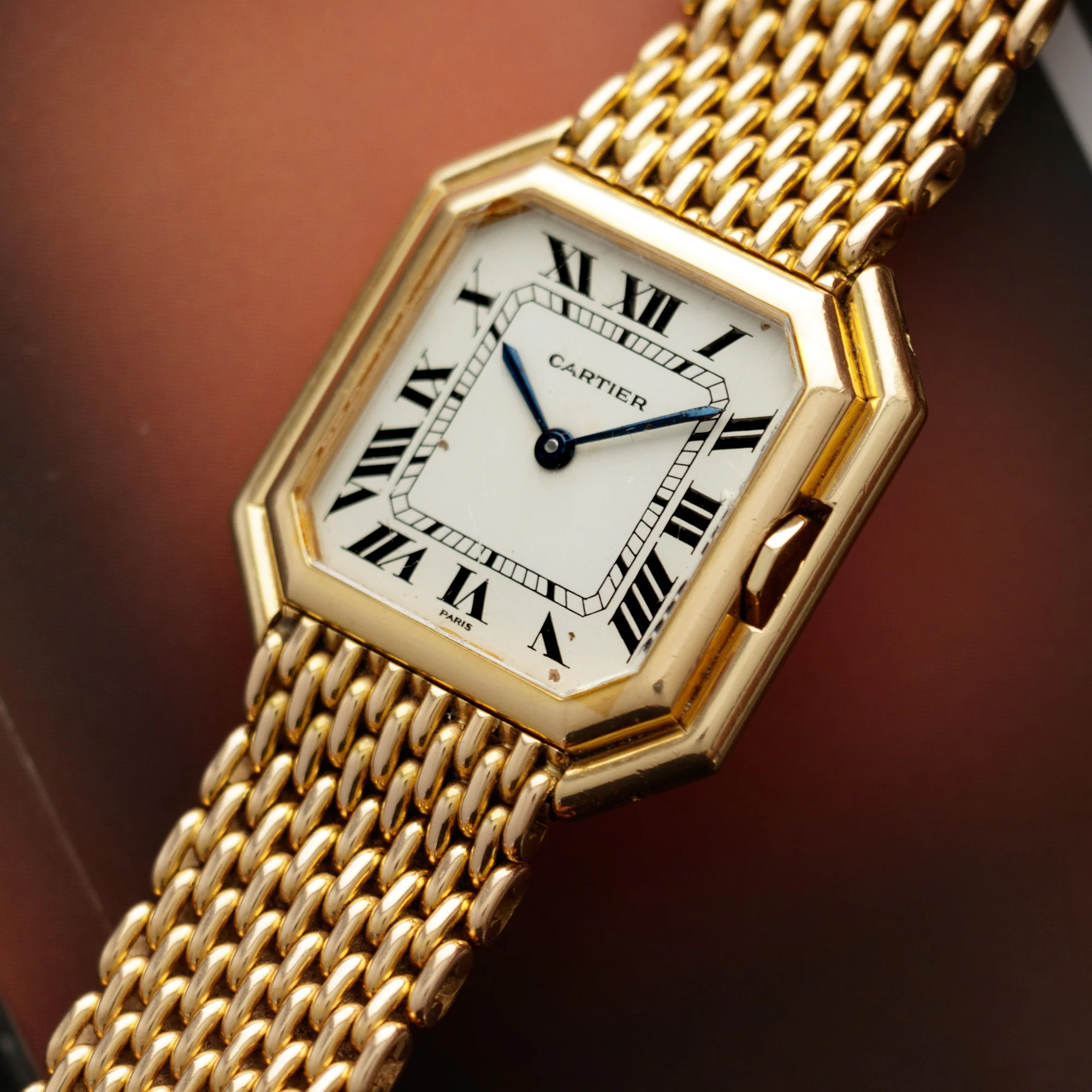 Cartier Yellow Gold Tank Ceinture Automatic Watch on Original Bracelet - Image 2
