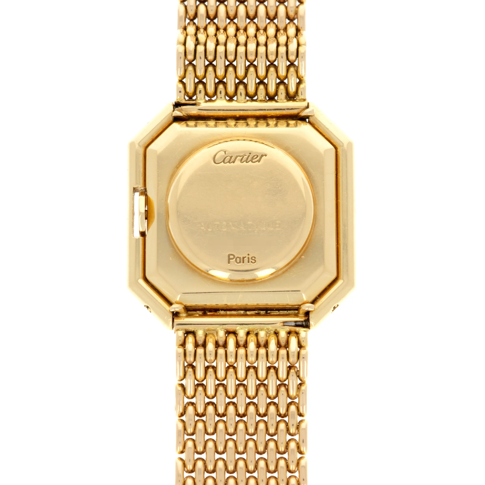 Cartier Yellow Gold Tank Ceinture Automatic Watch on Original Bracelet - Image 3