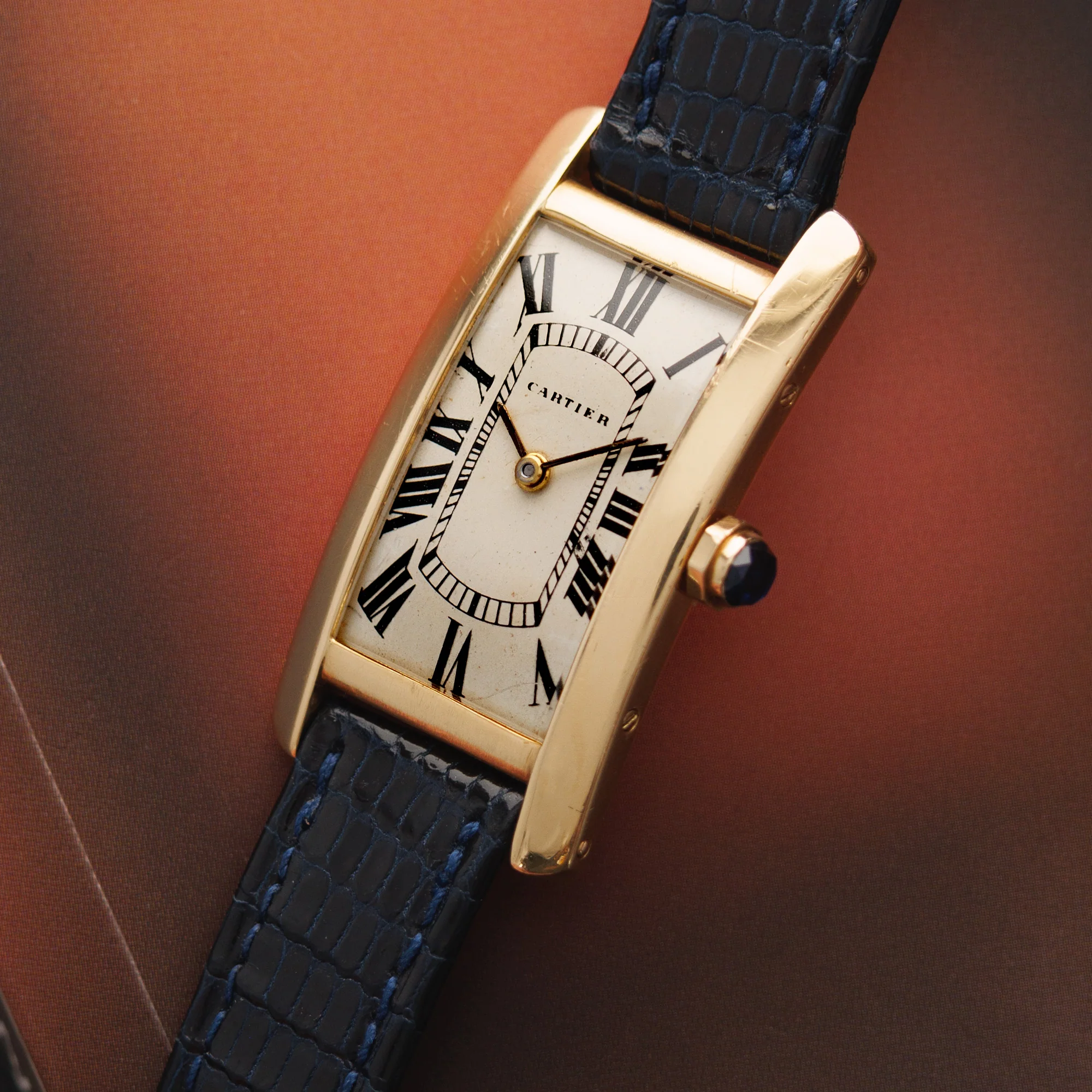 Cartier Yellow Gold Tank Cintree Watch - Image 2