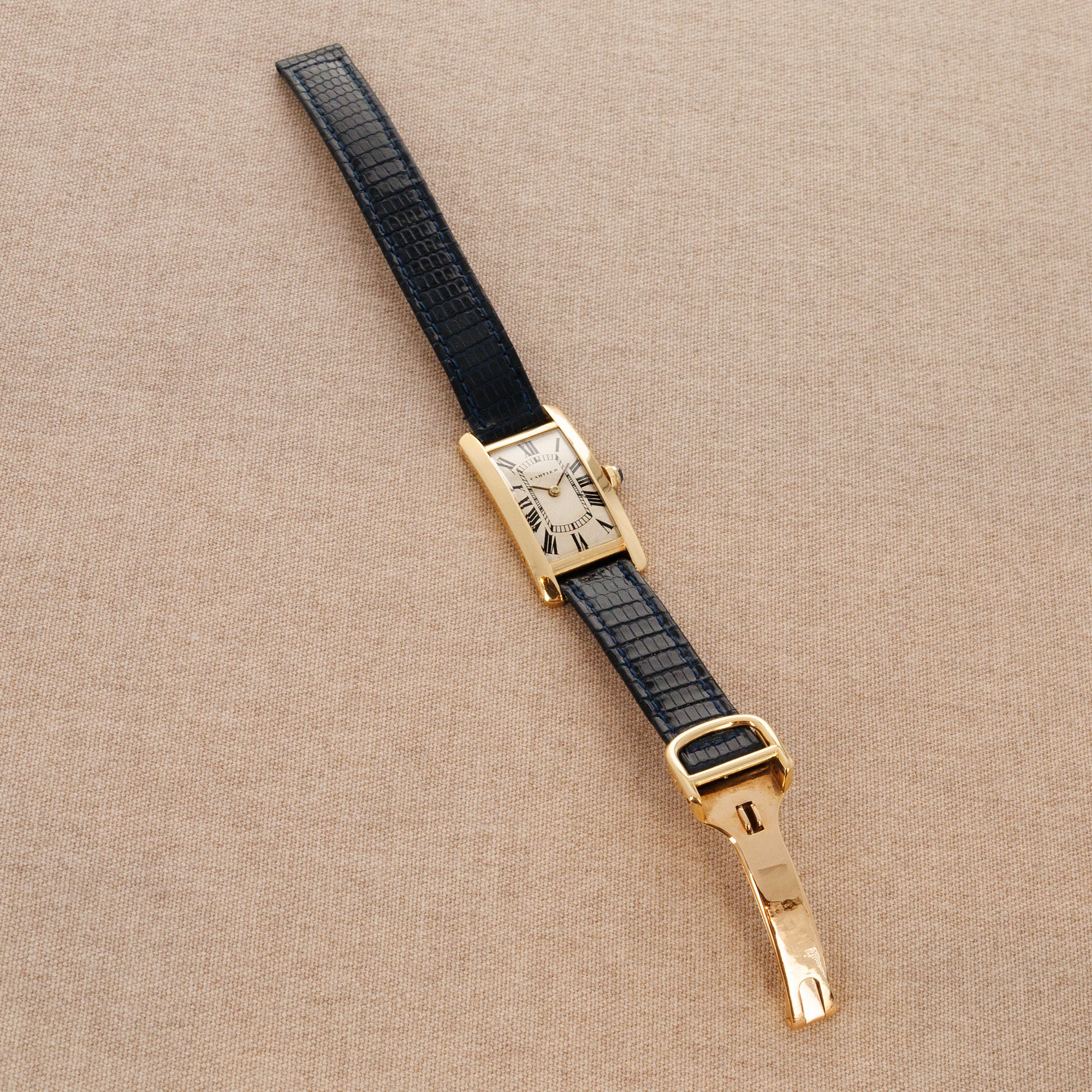 Cartier Yellow Gold Tank Cintree Watch - Image 4