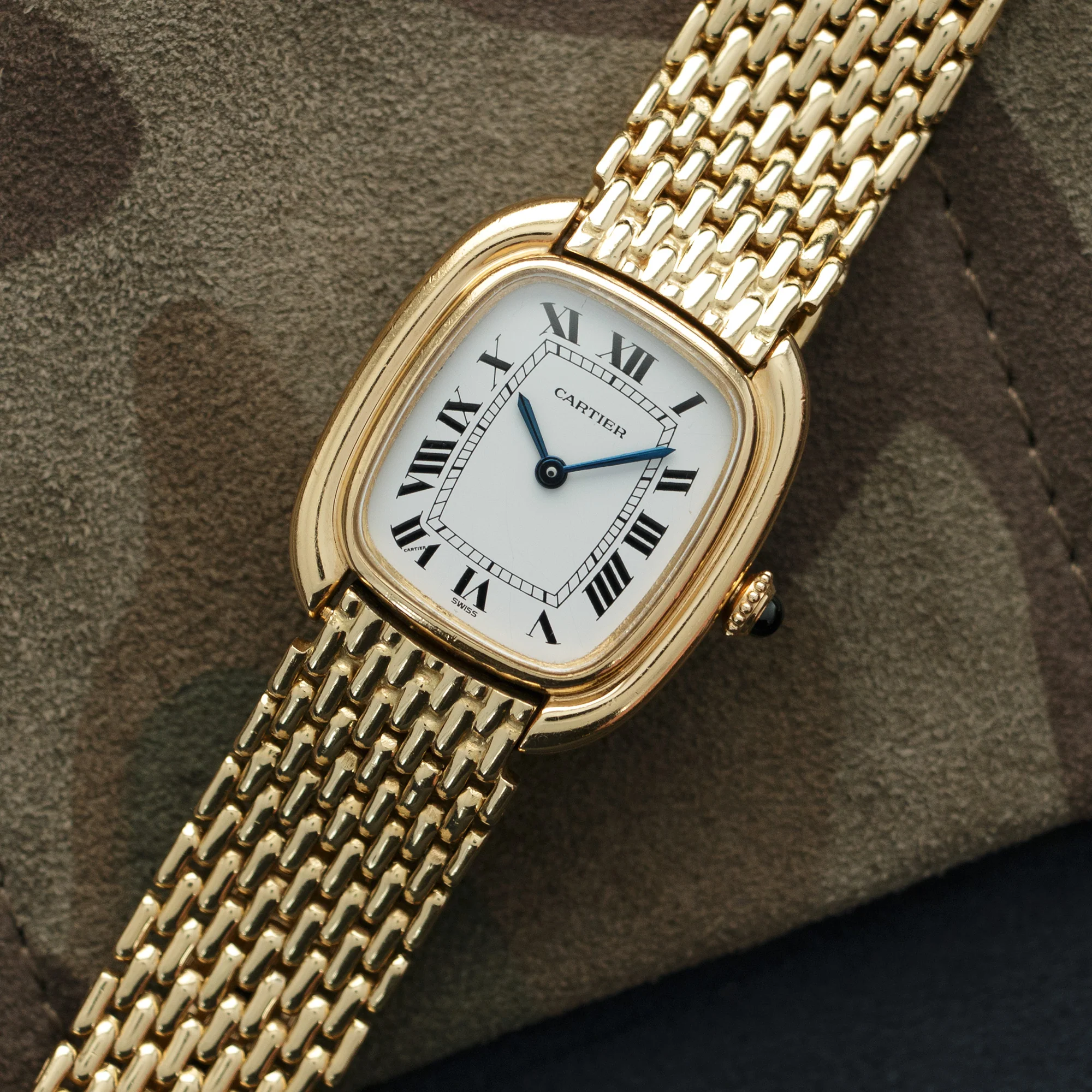 Cartier Yellow Gold Tank Gondole Bracelet Watch - Image 2