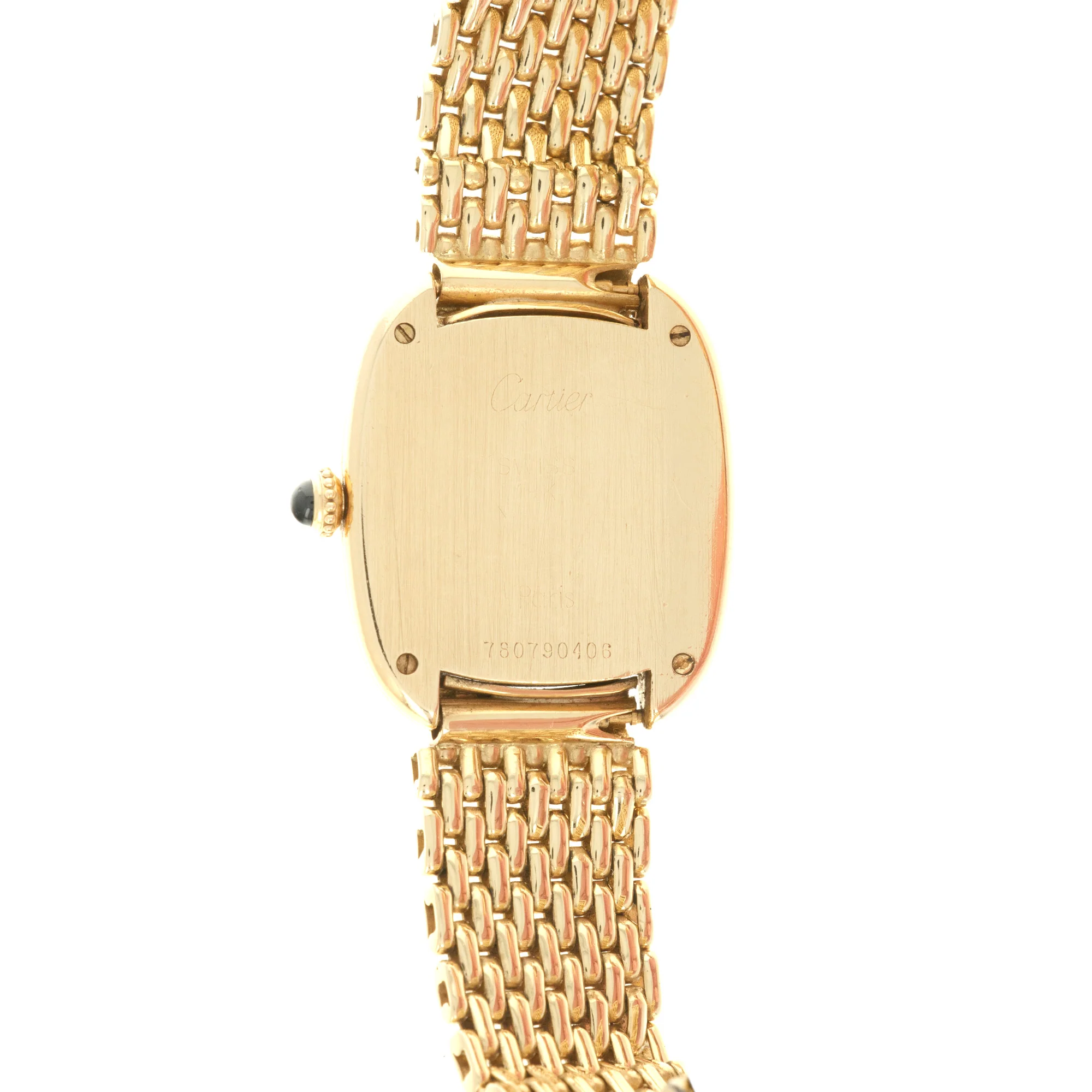 Cartier Yellow Gold Tank Gondole Bracelet Watch - Image 4