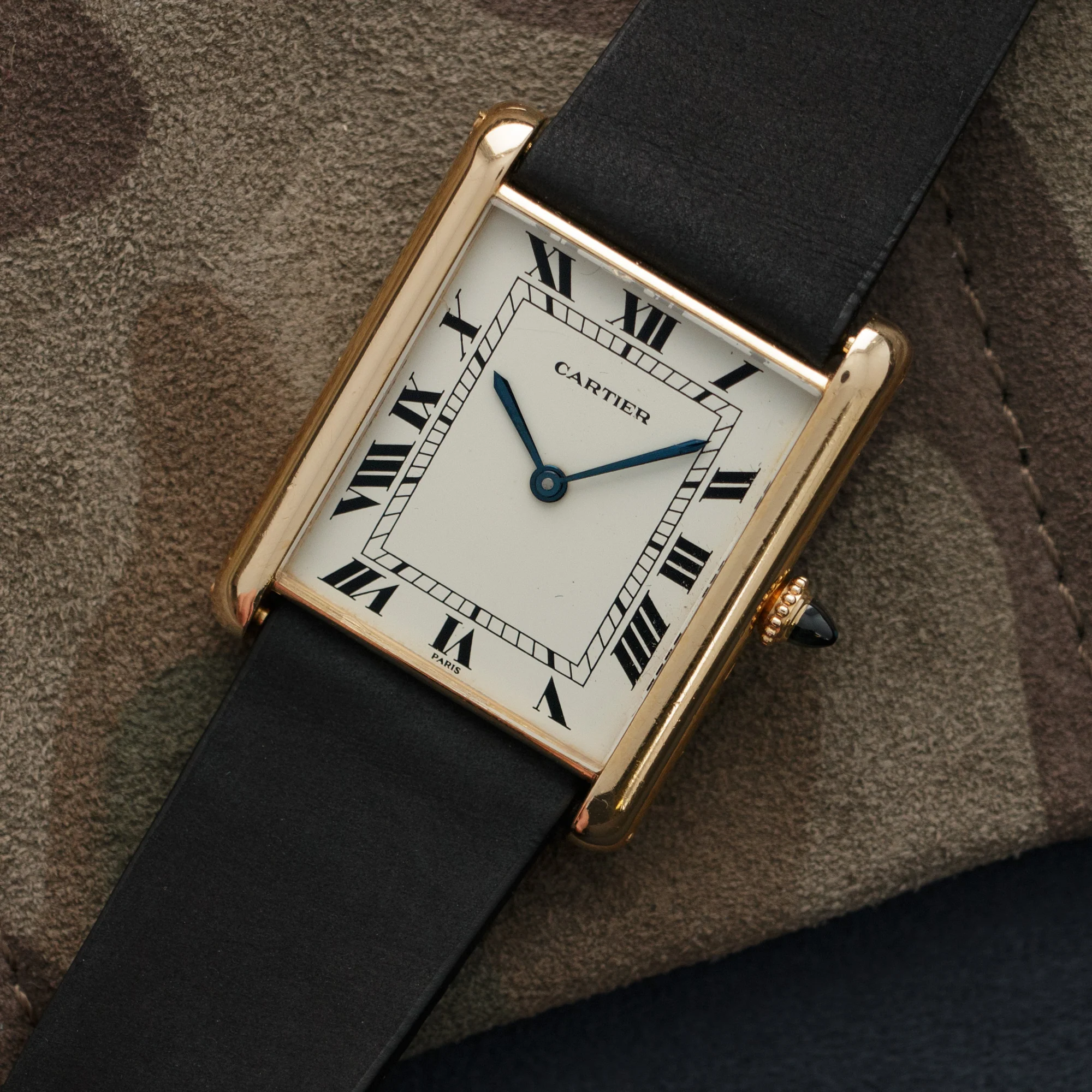Cartier Yellow Gold Tank Jumbo Automatic Watch - Image 2