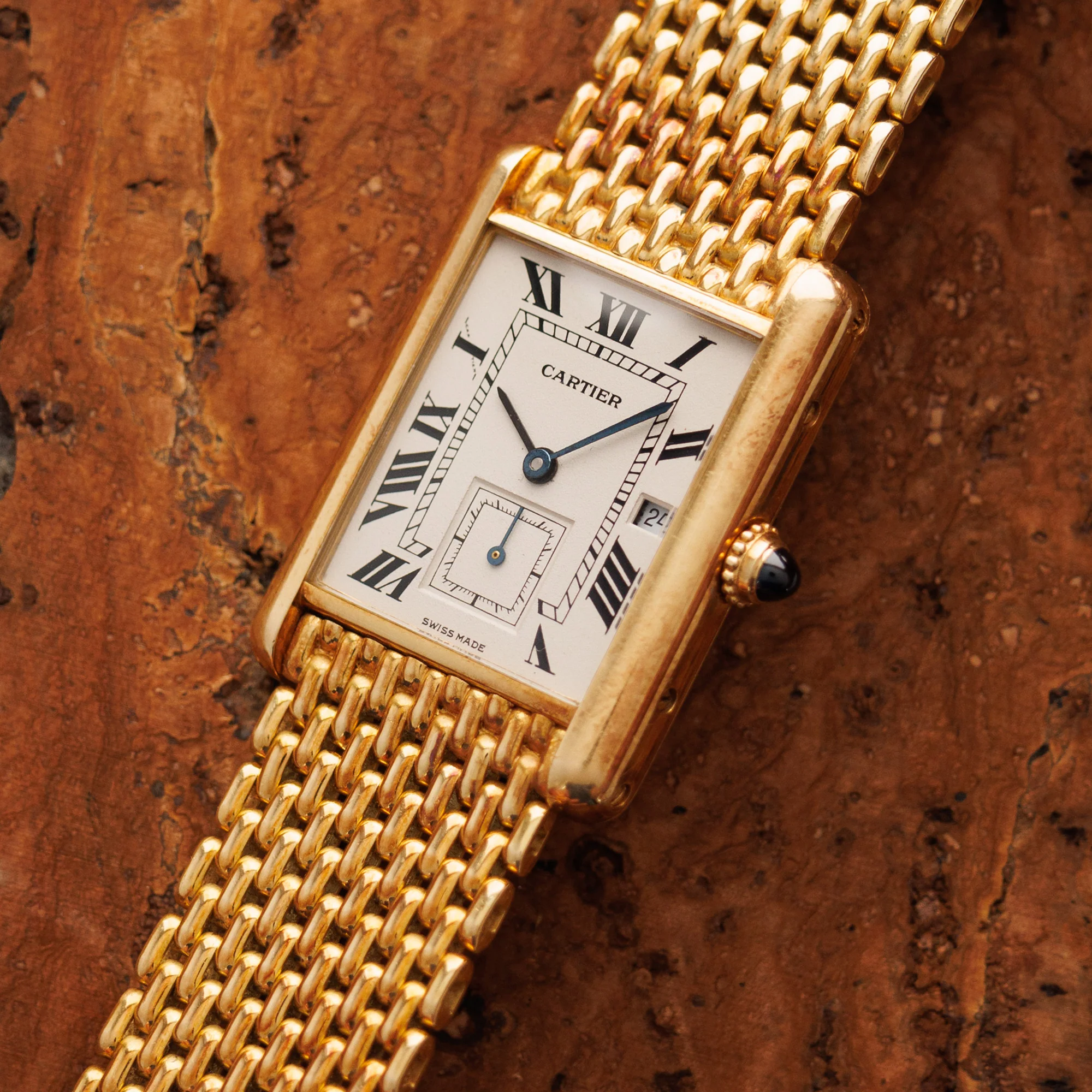 Cartier Yellow Gold Tank Louis Ref. 8110 on a Bracelet - Image 2