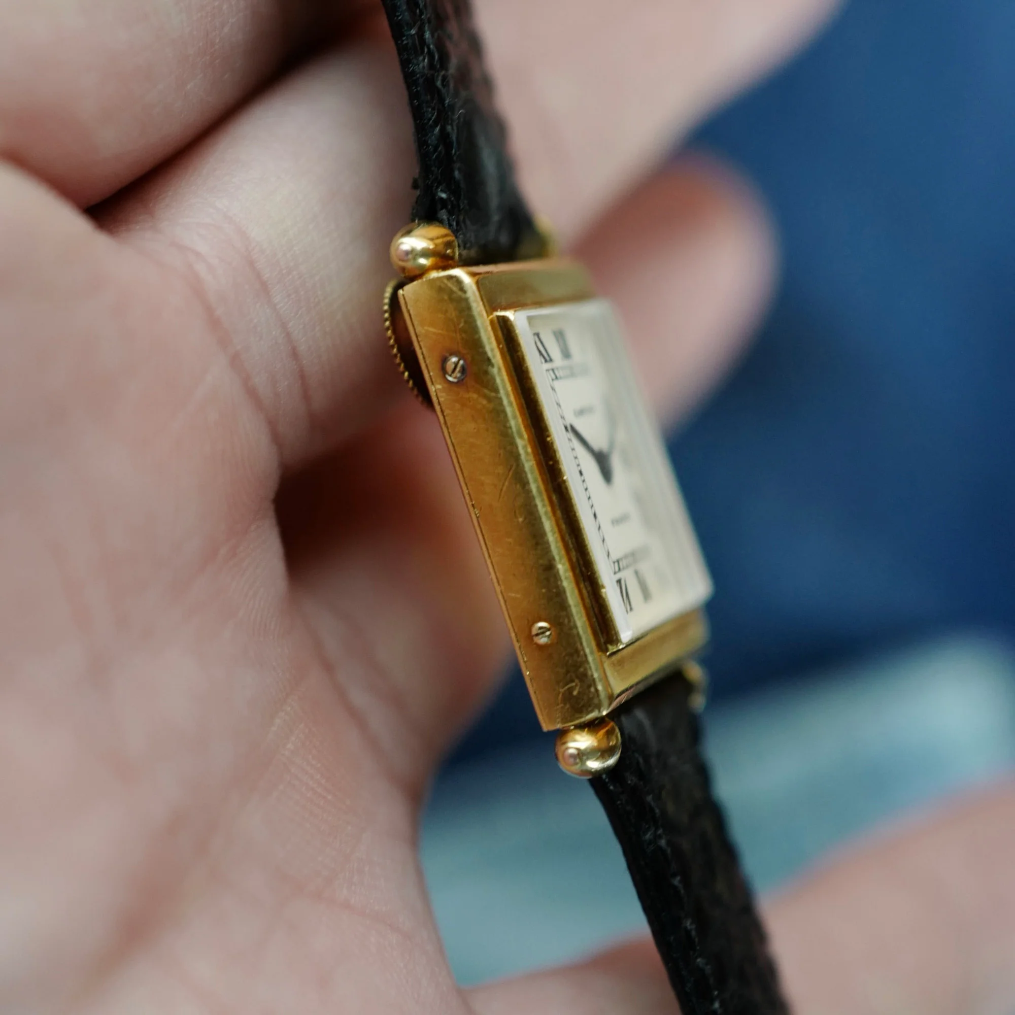 Cartier Yellow Gold Tank Obus - Image 6