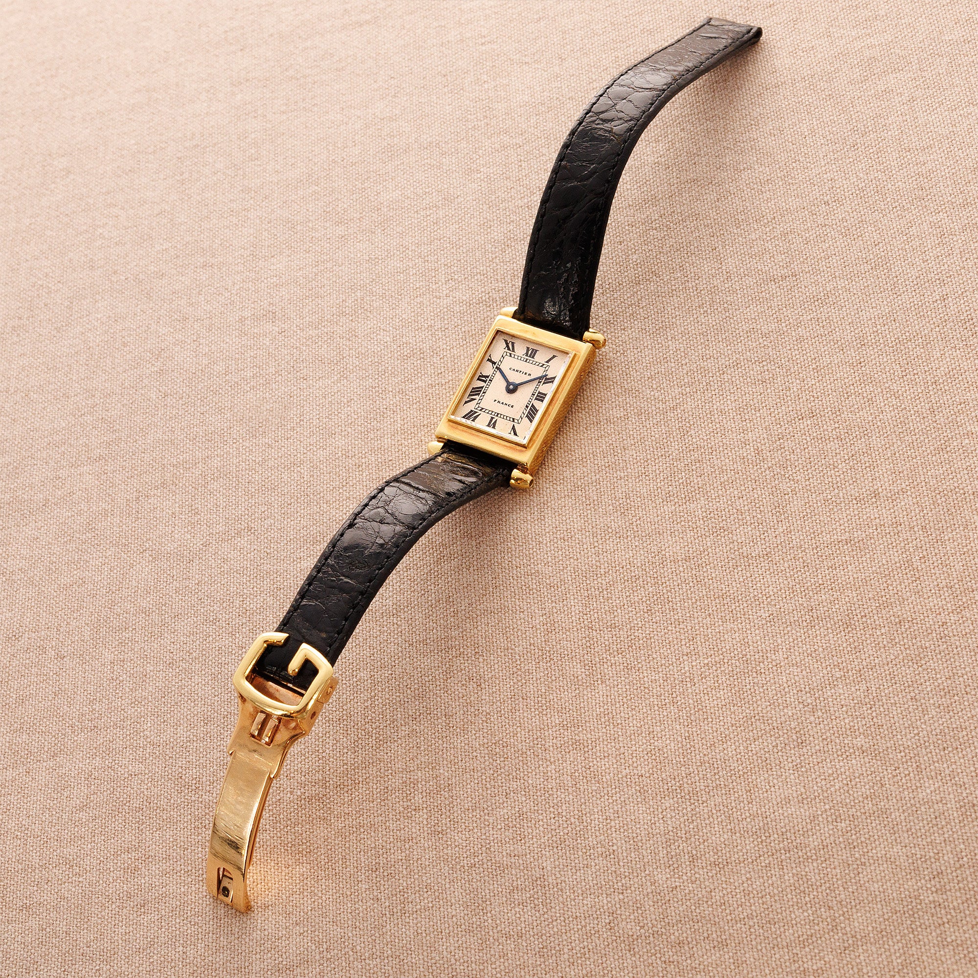 Cartier Yellow Gold Tank Obus - Image 9
