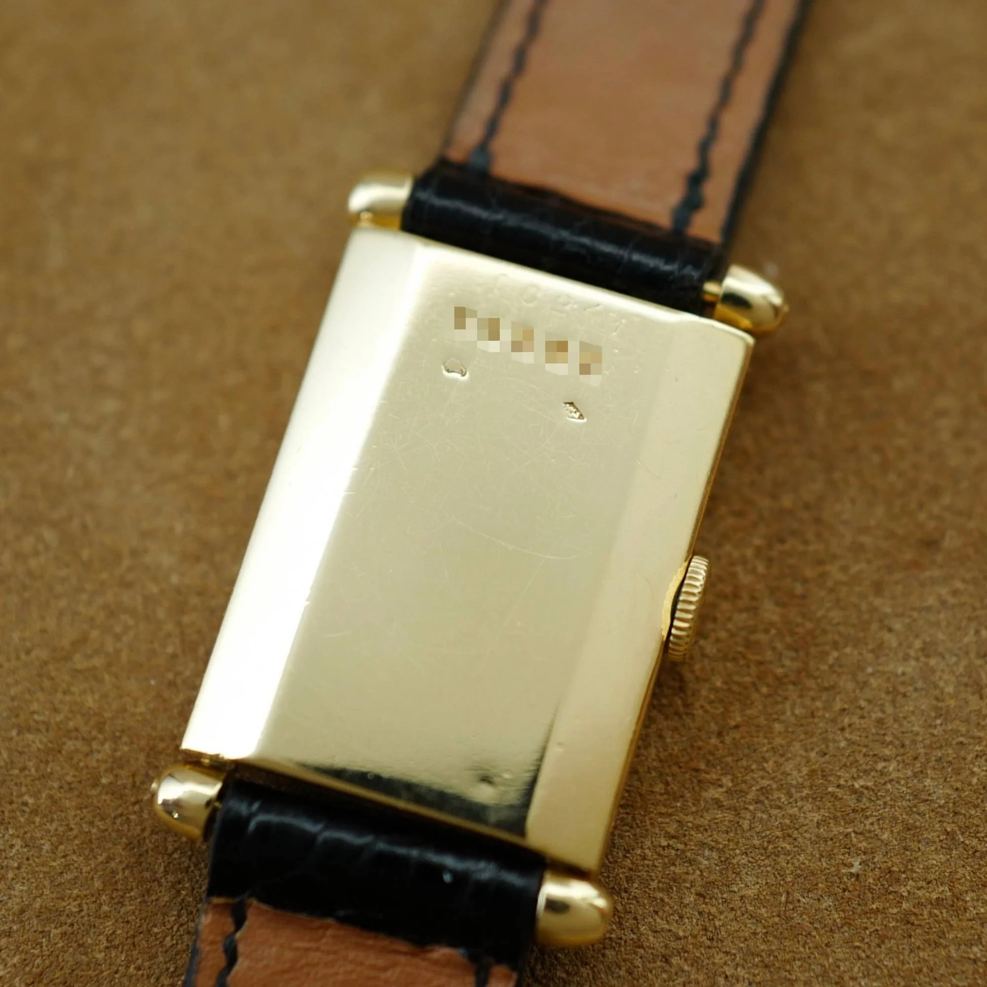 Cartier Yellow Gold Tank Obus, European Watch & Clock, Late 1940s - Image 5