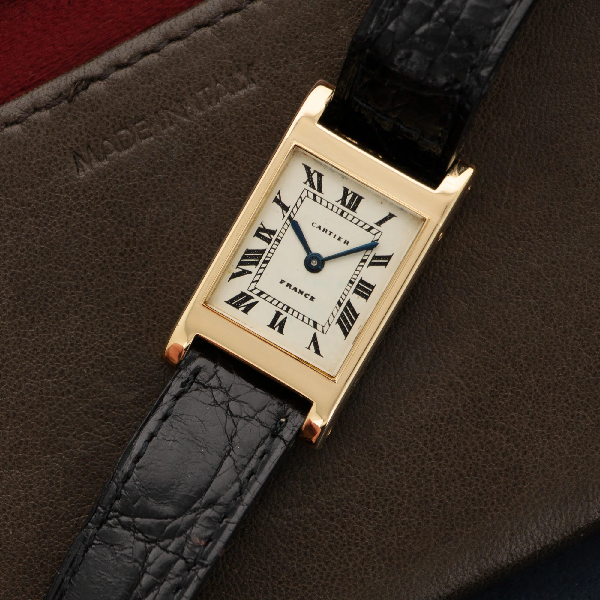 Cartier Yellow Gold Tank Bec dAigle Watch - Image 2