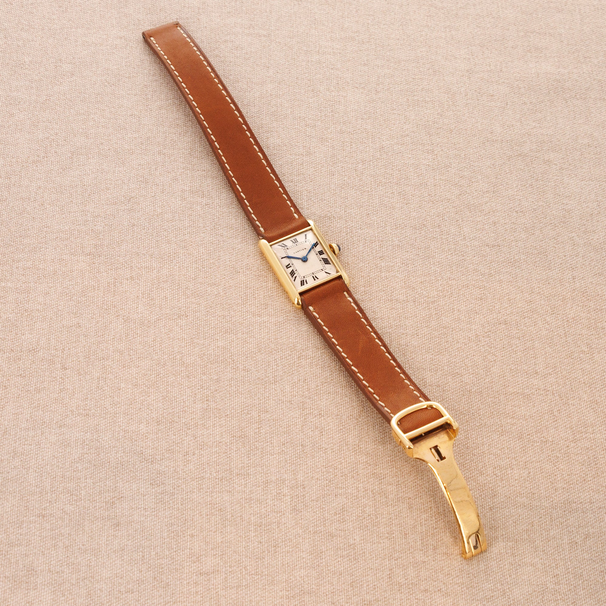 Cartier Yellow Gold Tank Watch, European Watch & Clock from 1959 - Image 4