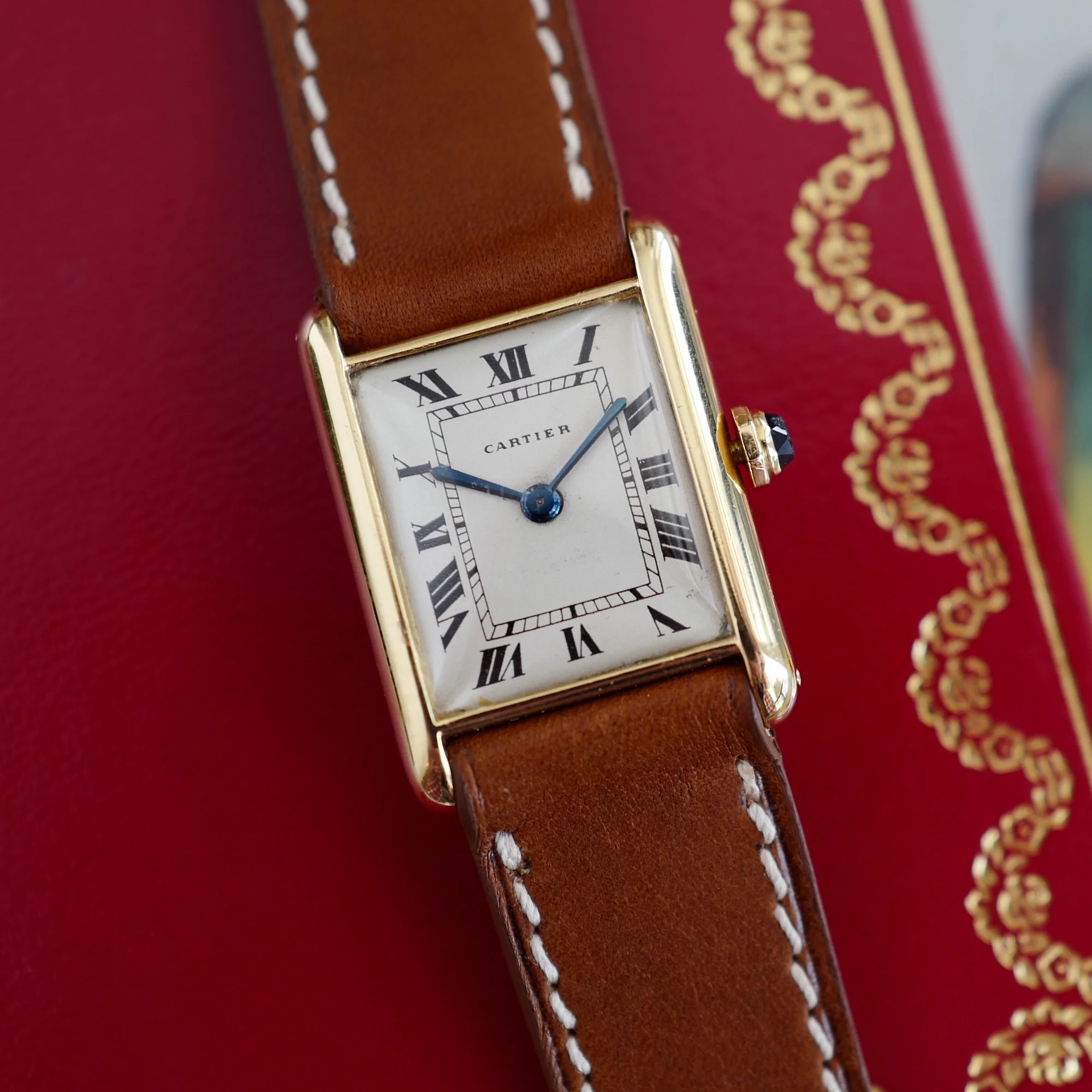 Cartier Yellow Gold Tank Watch, European Watch & Clock from 1959 - Image 5