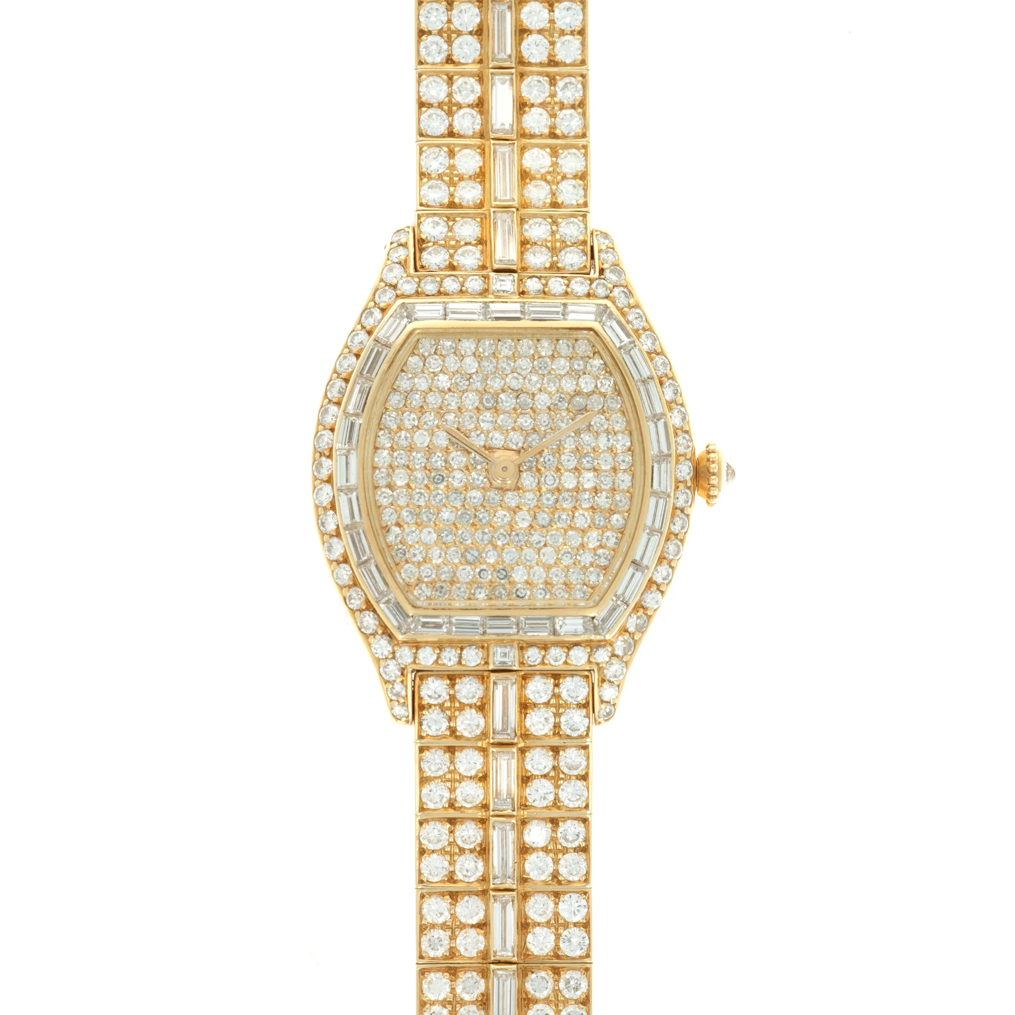 Cartier Yellow Gold Tortue Diamond Watch