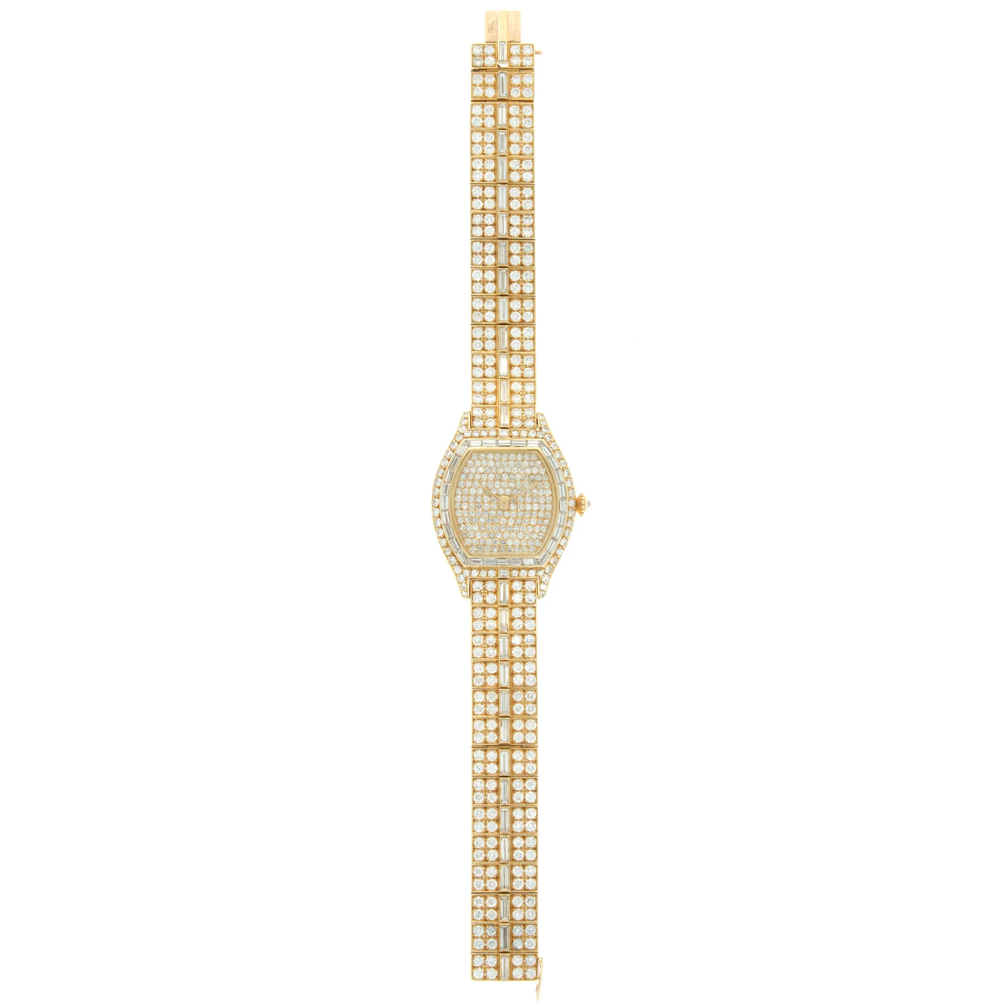 Cartier Yellow Gold Tortue Diamond Watch - Image 3