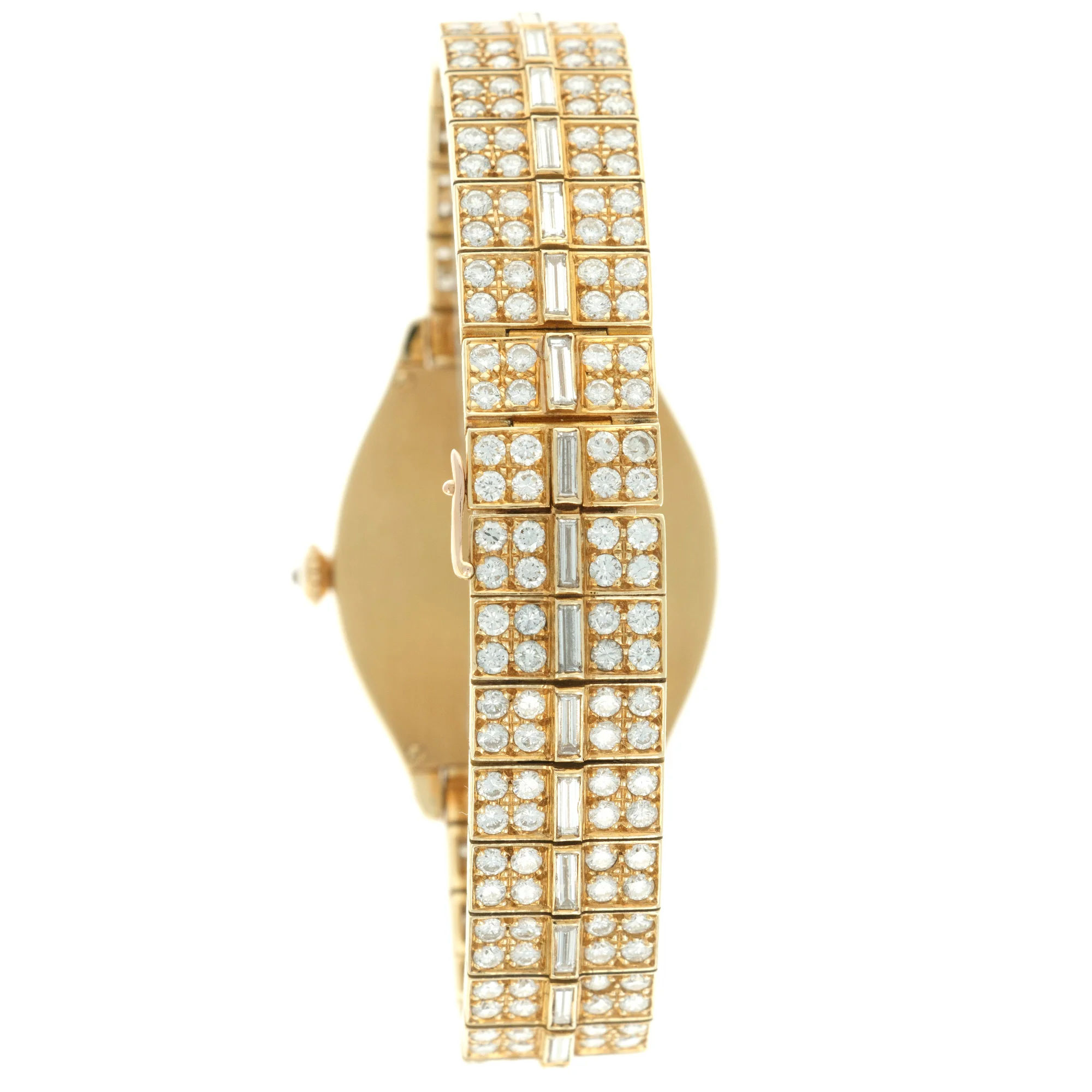 Cartier Yellow Gold Tortue Diamond Watch - Image 4
