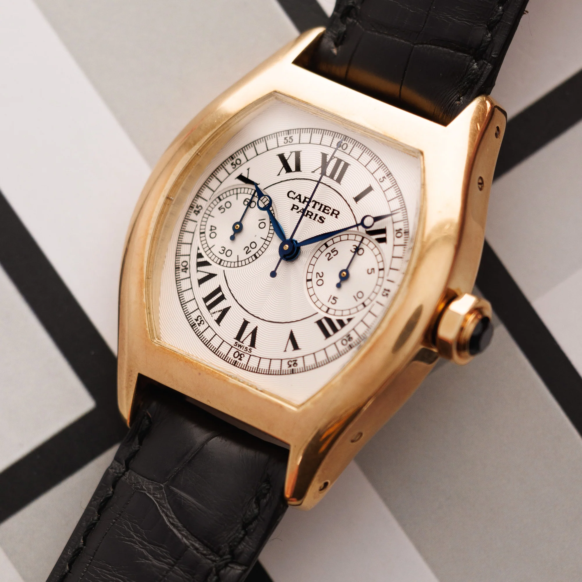 Cartier Yellow Gold Tortue Monopoussior Watch Ref. 2356 - Image 2
