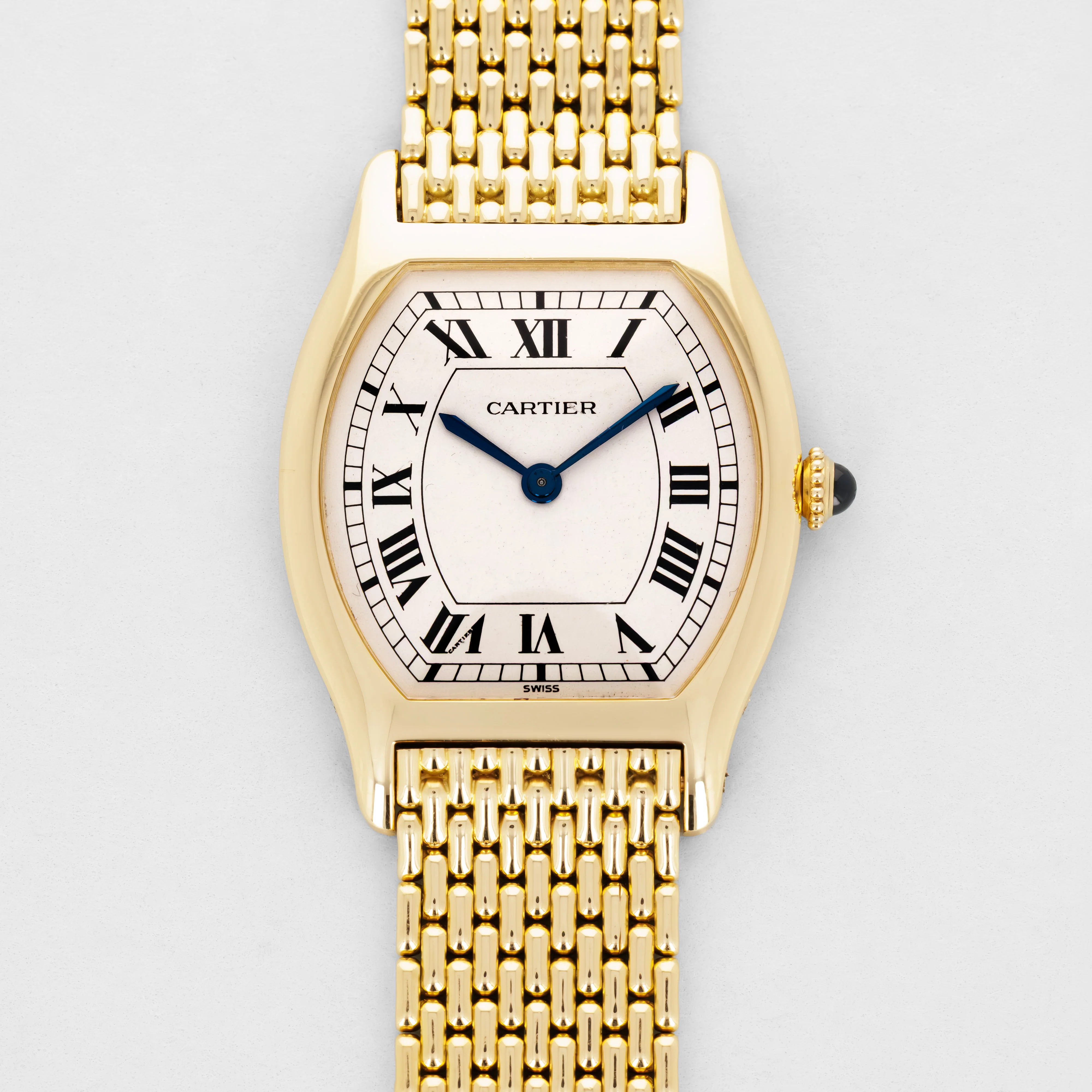 Cartier Yellow Gold Tortue Paris Mecanique Ref. 96081