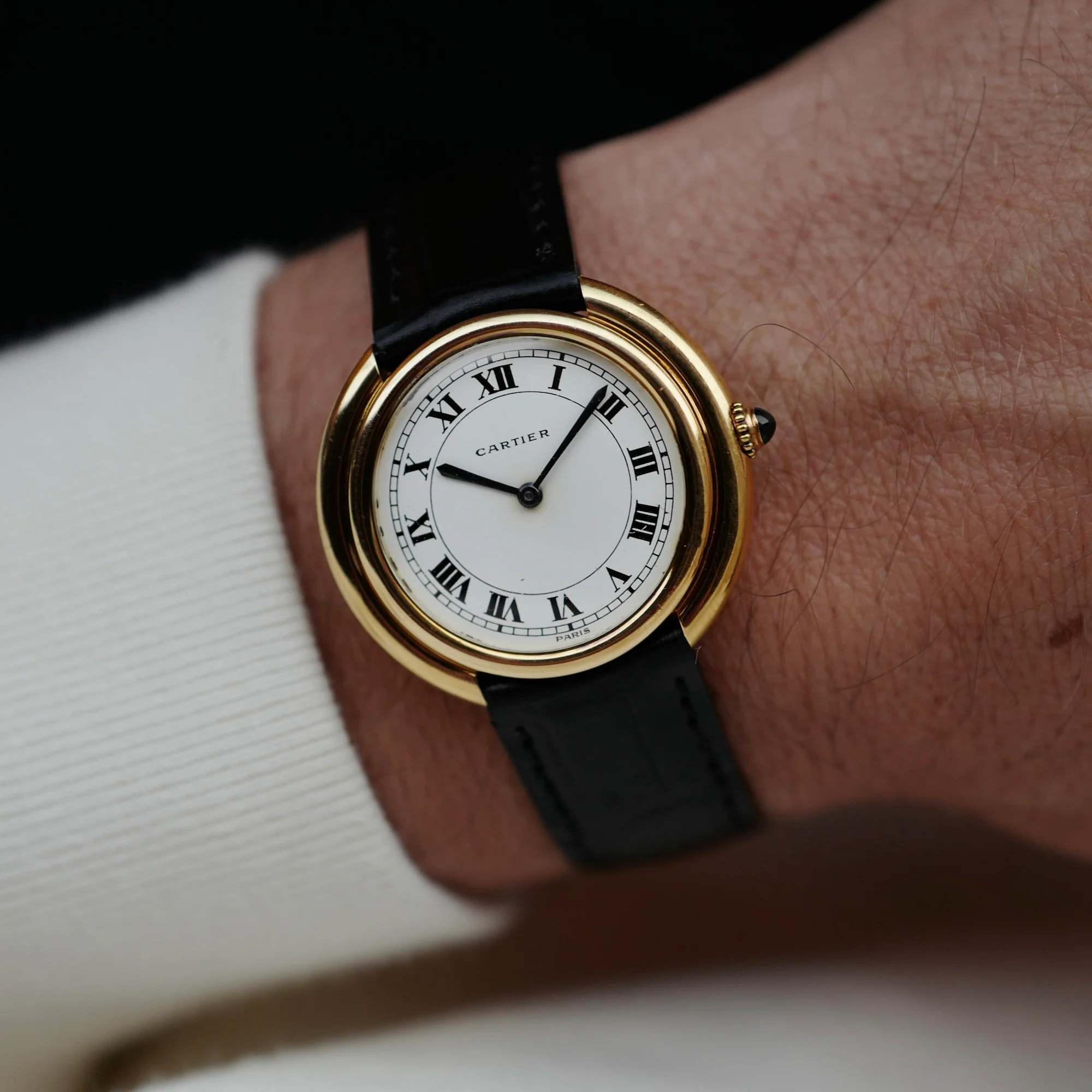 Cartier Yellow Gold Vendome Automatic Watch - Image 3