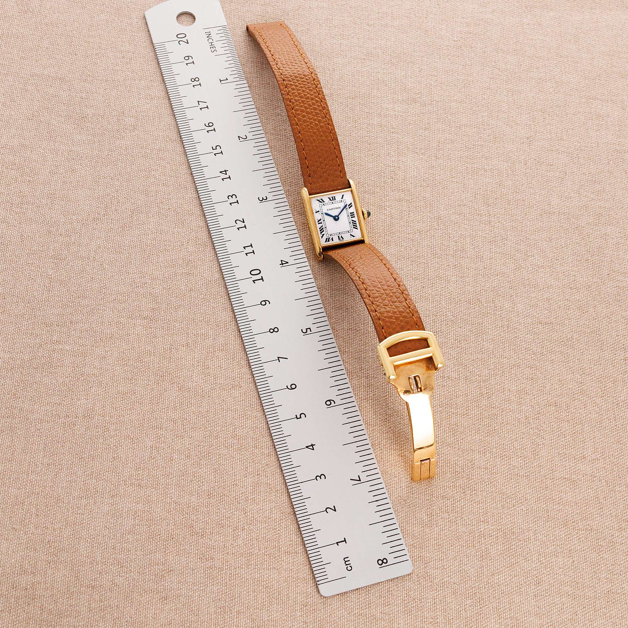 Cartier Yellow Gold Vintage Ladies Tank - Image 5
