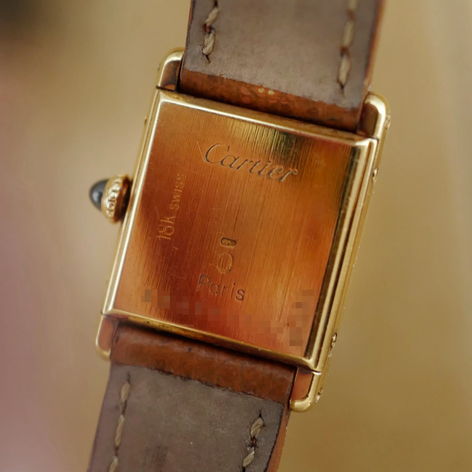 Cartier Yellow Gold Vintage Ladies Tank - Image 8