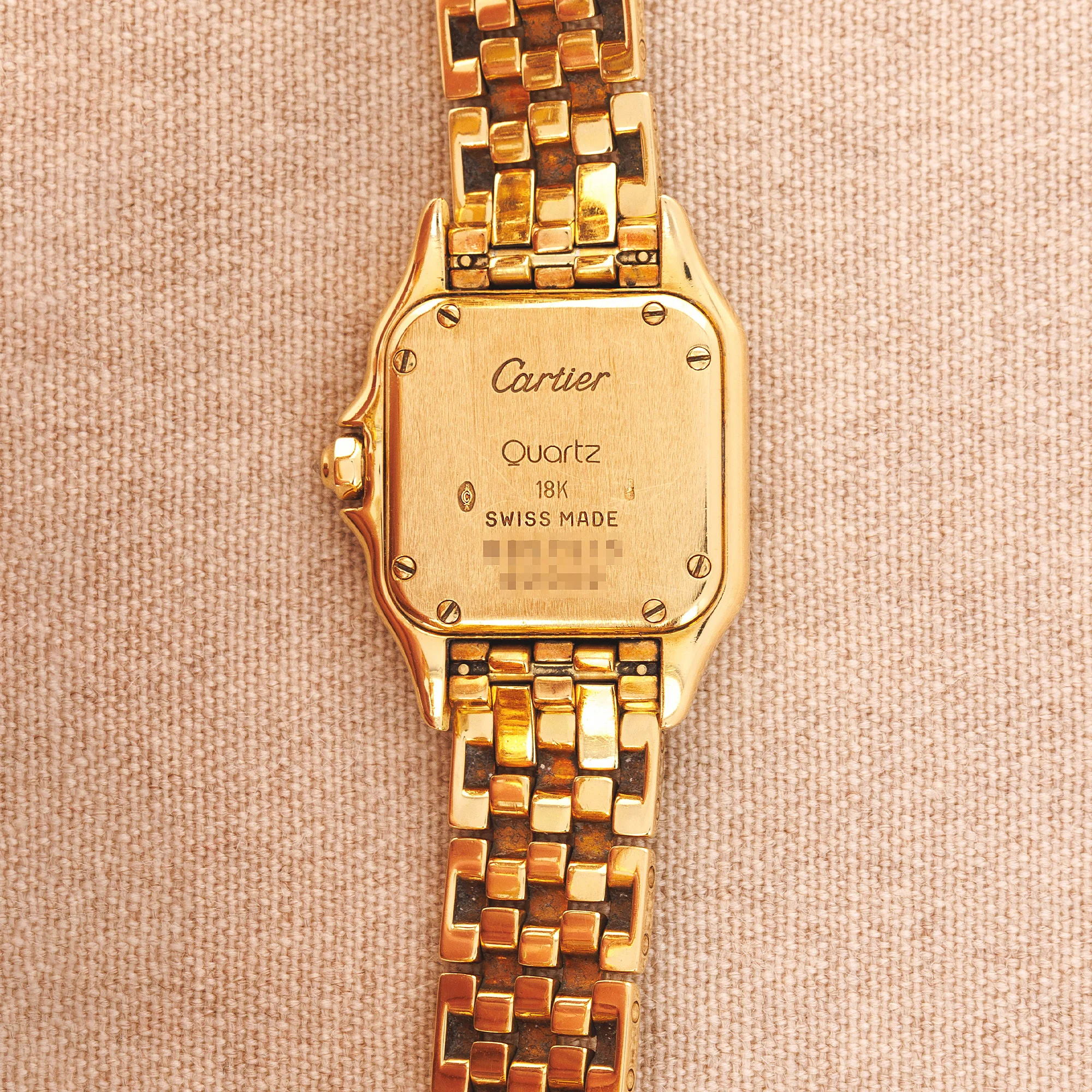 Cartier Yellow Gold Panthere Ref. 8057915 with White Enamel and Diamonds - Image 3