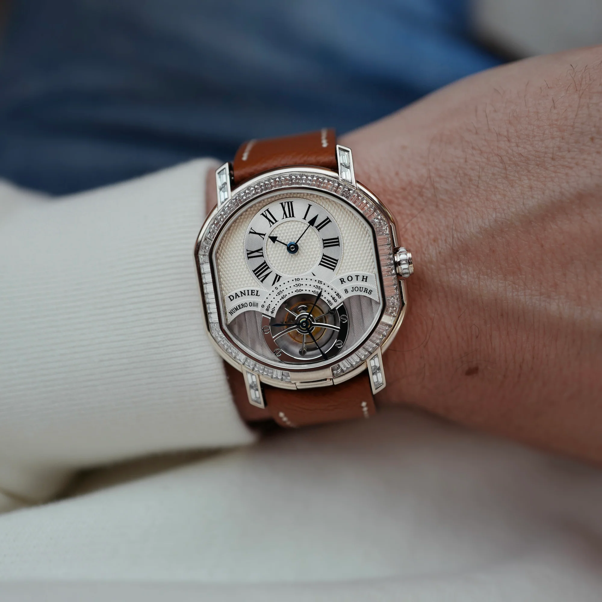Daniel Roth 8-Day Double Face Tourbillon Diamond Watch Ref. 197.x.60 - Image 3