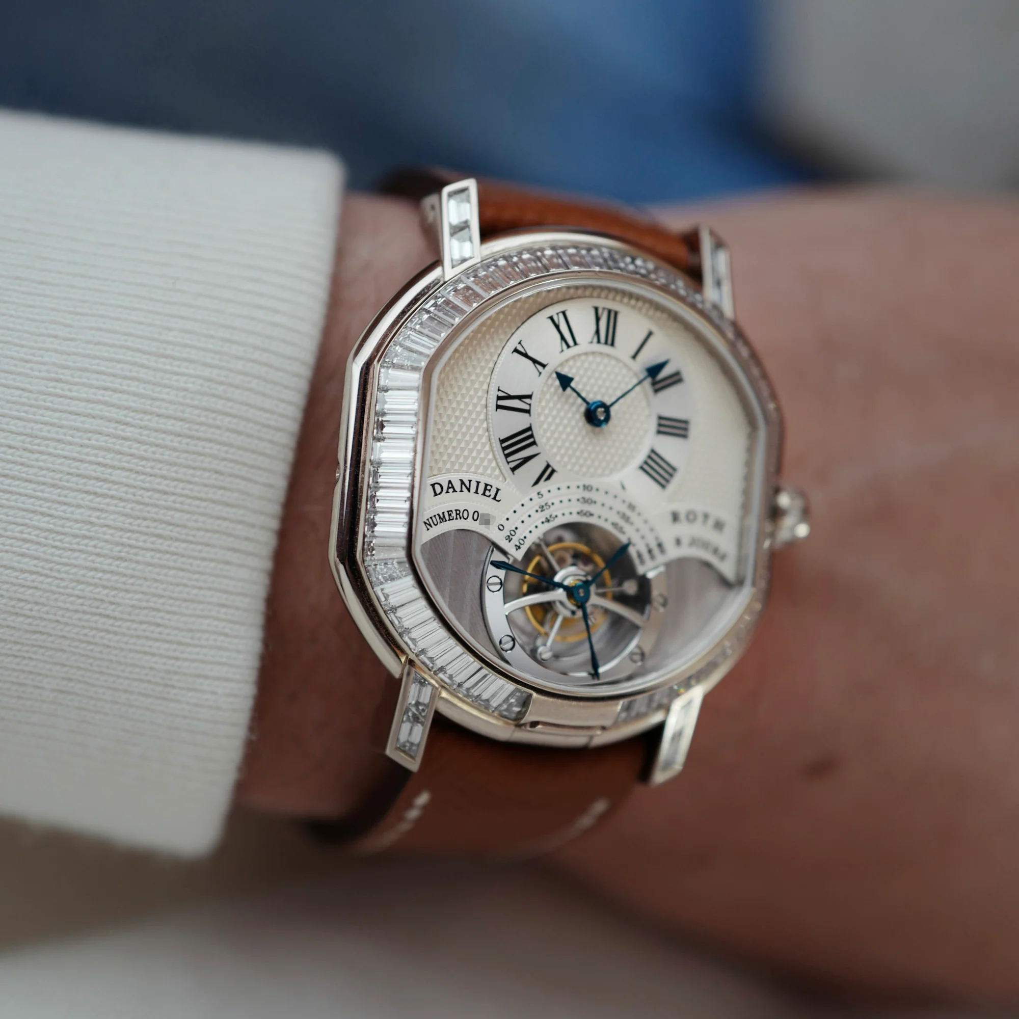 Daniel Roth 8-Day Double Face Tourbillon Diamond Watch Ref. 197.x.60 - Image 4