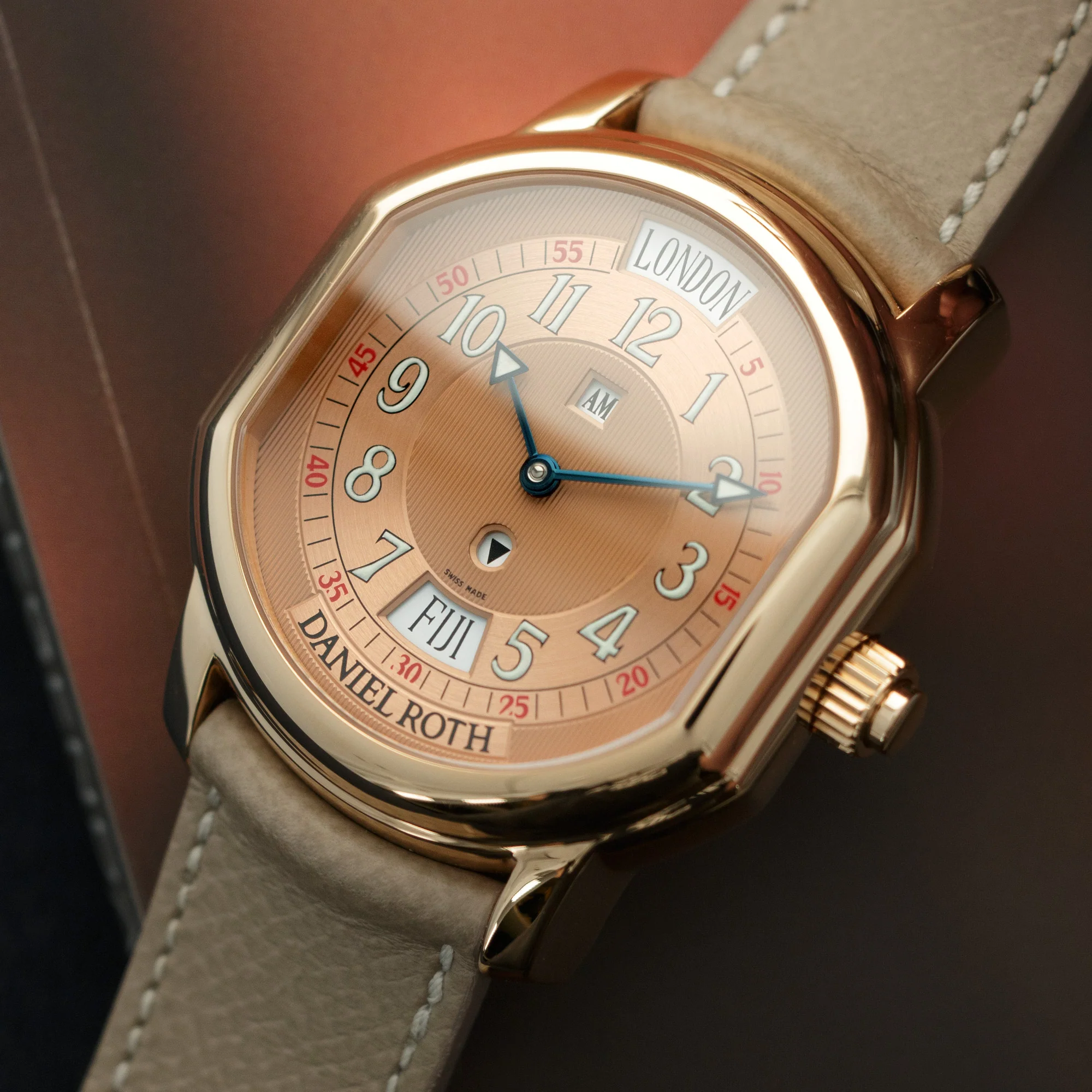Daniel Roth Rose Gold Metropolitan World Time Watch - Image 2