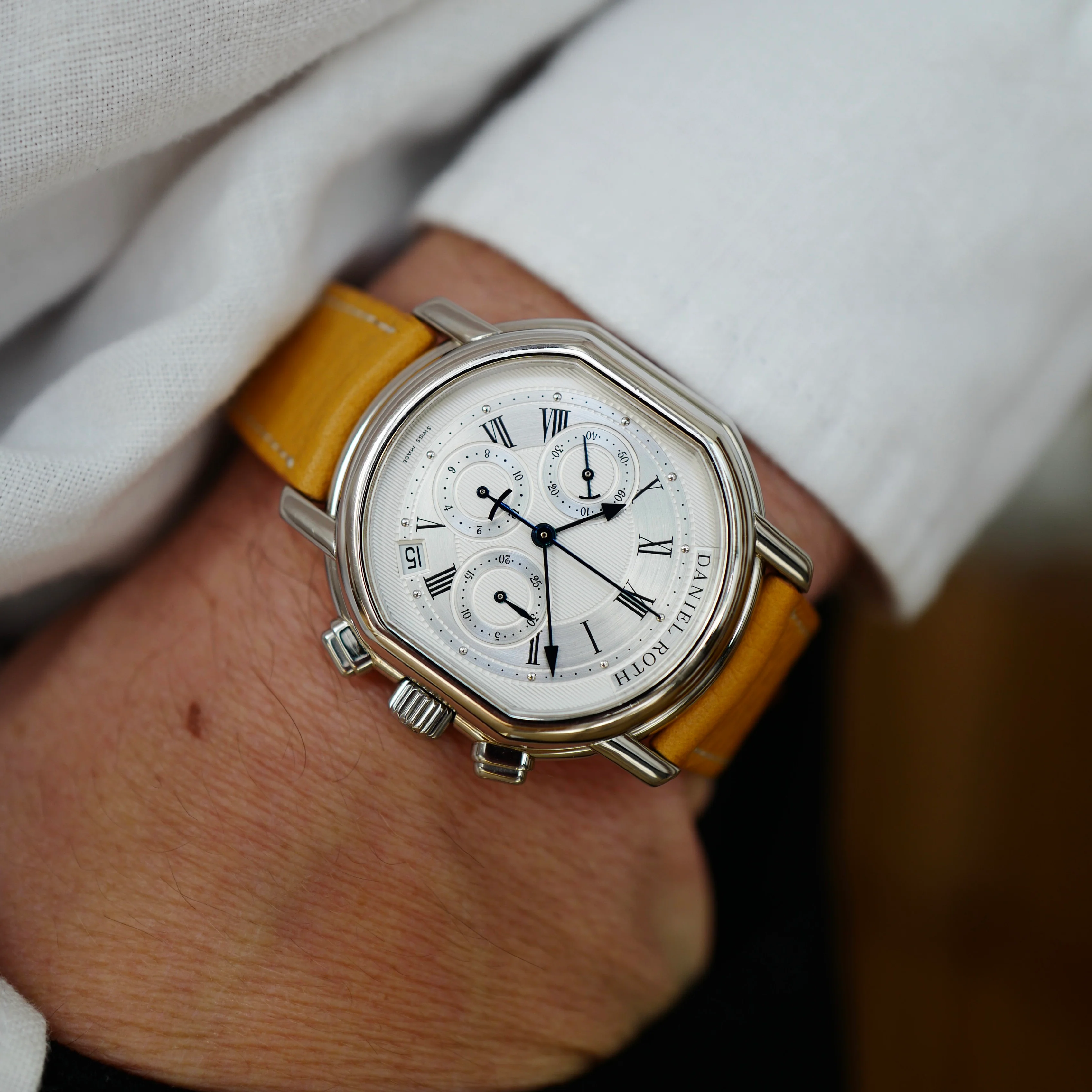 Daniel Roth Steel Automatic Chronograph Watch - Image 7