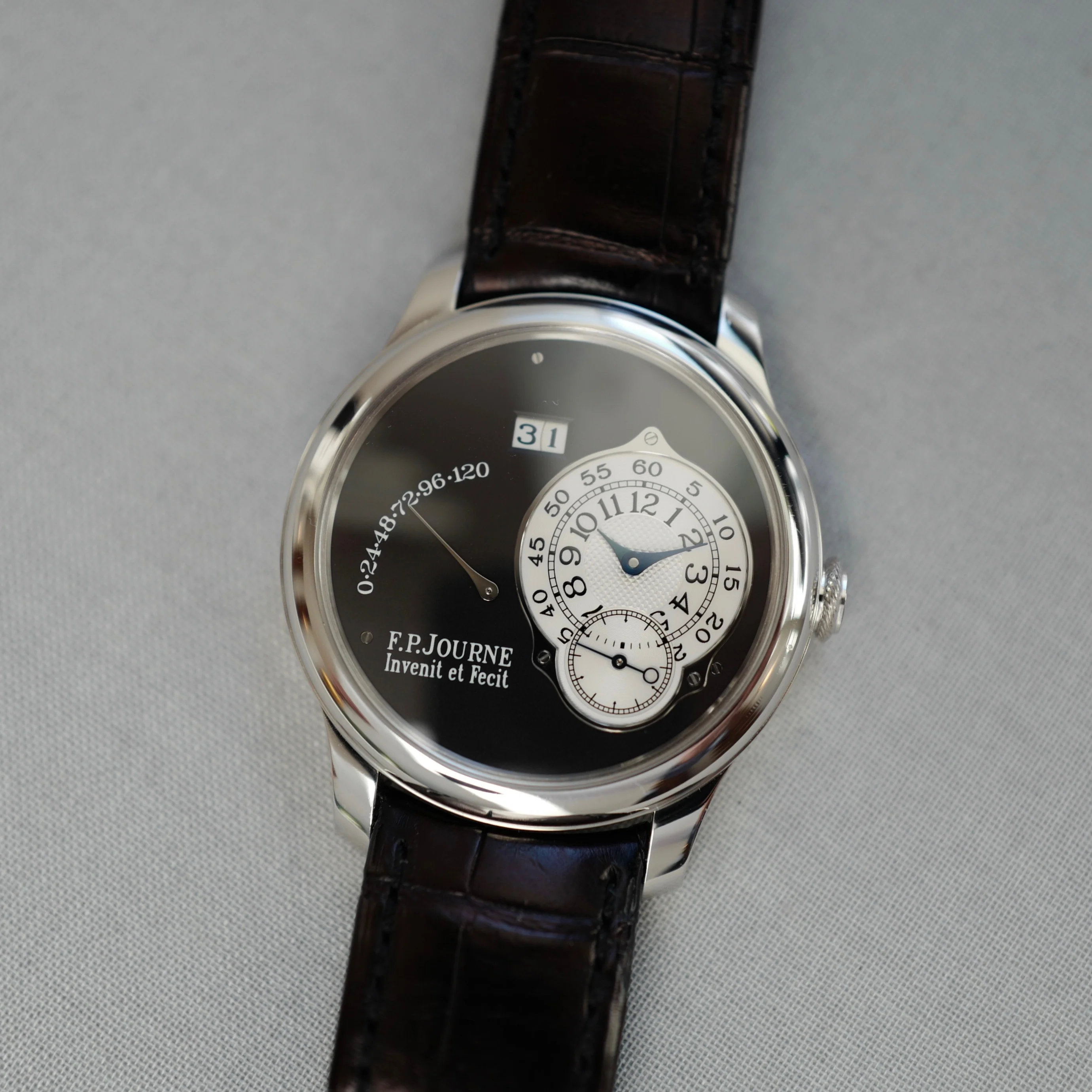 F.P. Journe Platinum Octa Auto Reserve de Marche Black Label Watch - Image 8