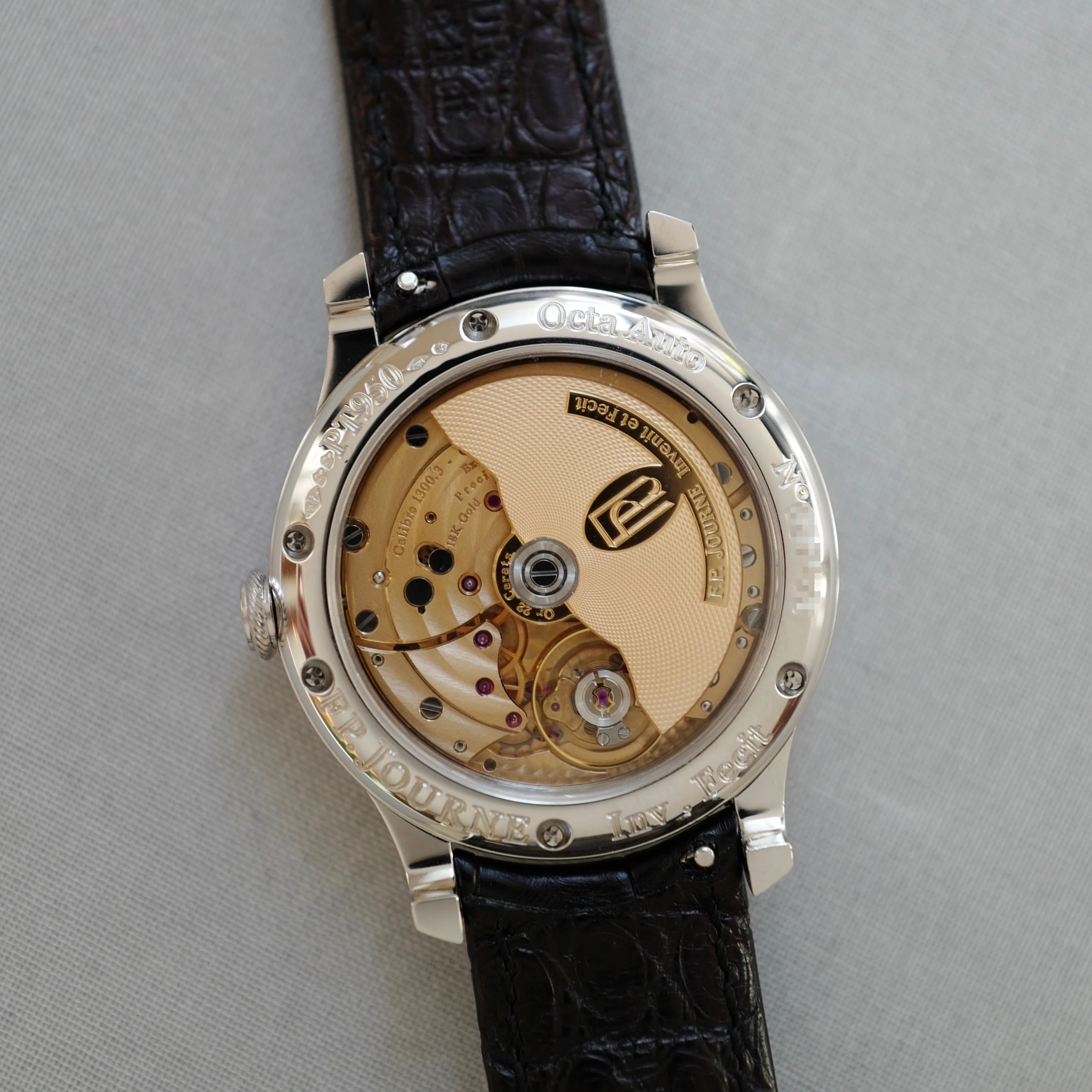 F.P. Journe Platinum Octa Auto Reserve de Marche Black Label Watch - Image 9
