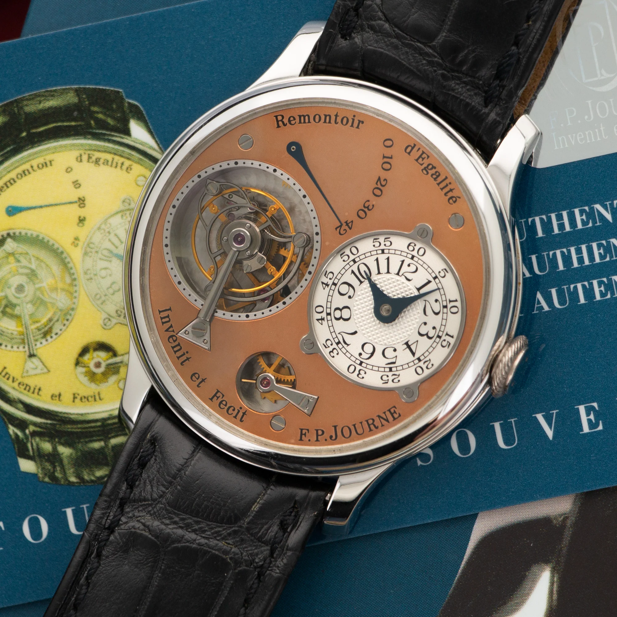 F.P. Journe Platinum Remontoir dEgalite Tourbillon Watch - Image 2