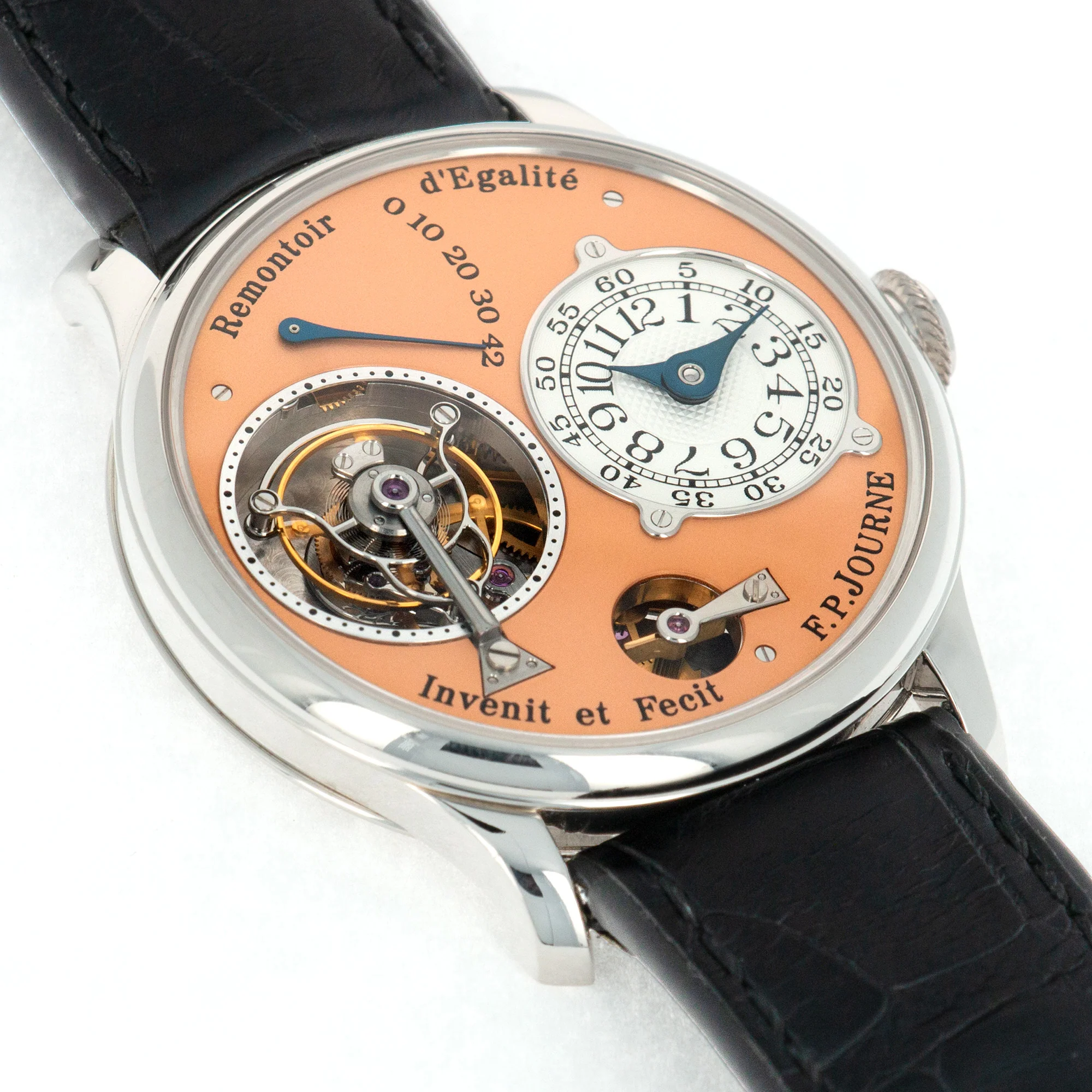 F.P Journe Platinum Tourbillon Remontoir dEgalite with Rose Gold Dial - Image 4