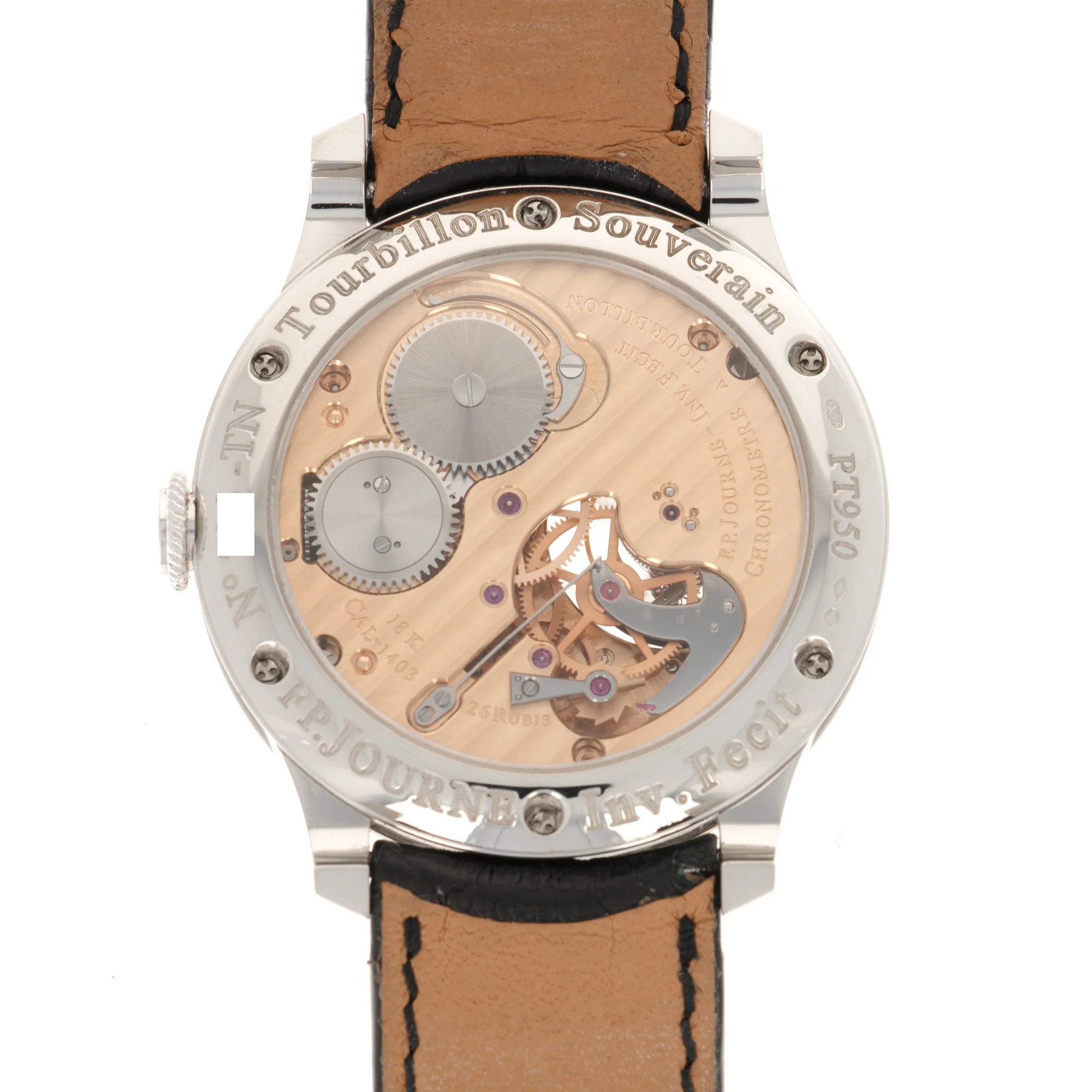 F.P. Journe Platinum Tourbillon Souverain Dead Seconds Watch - Image 4