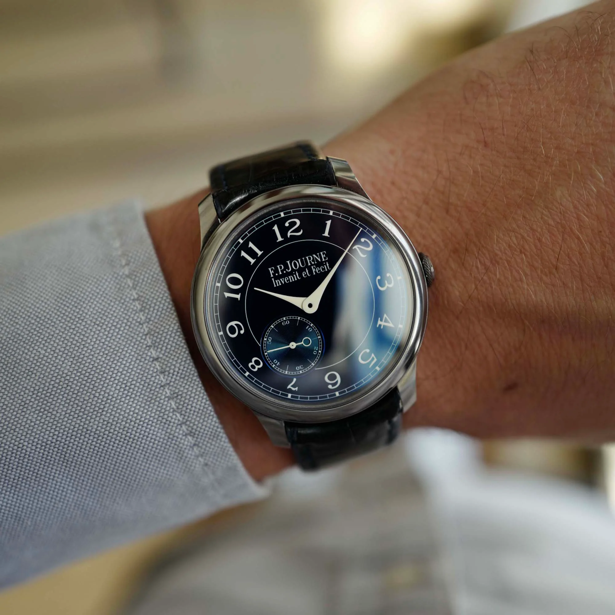 F.P. Journe Tantalum Chronometre Bleu Watch with Original Box and Warranty Card - Image 3