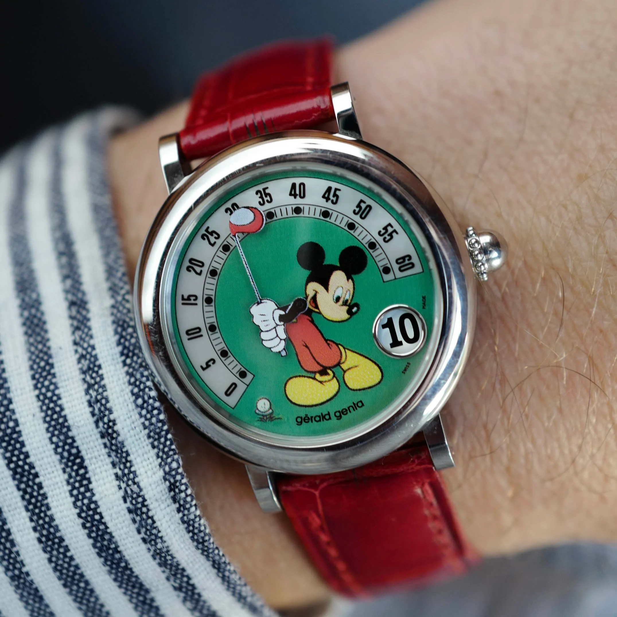 Gerald Genta Mickey Mouse Golf Retro Fantasy Watch Ref. G3612 (NEW ARRIVAL) - Image 2