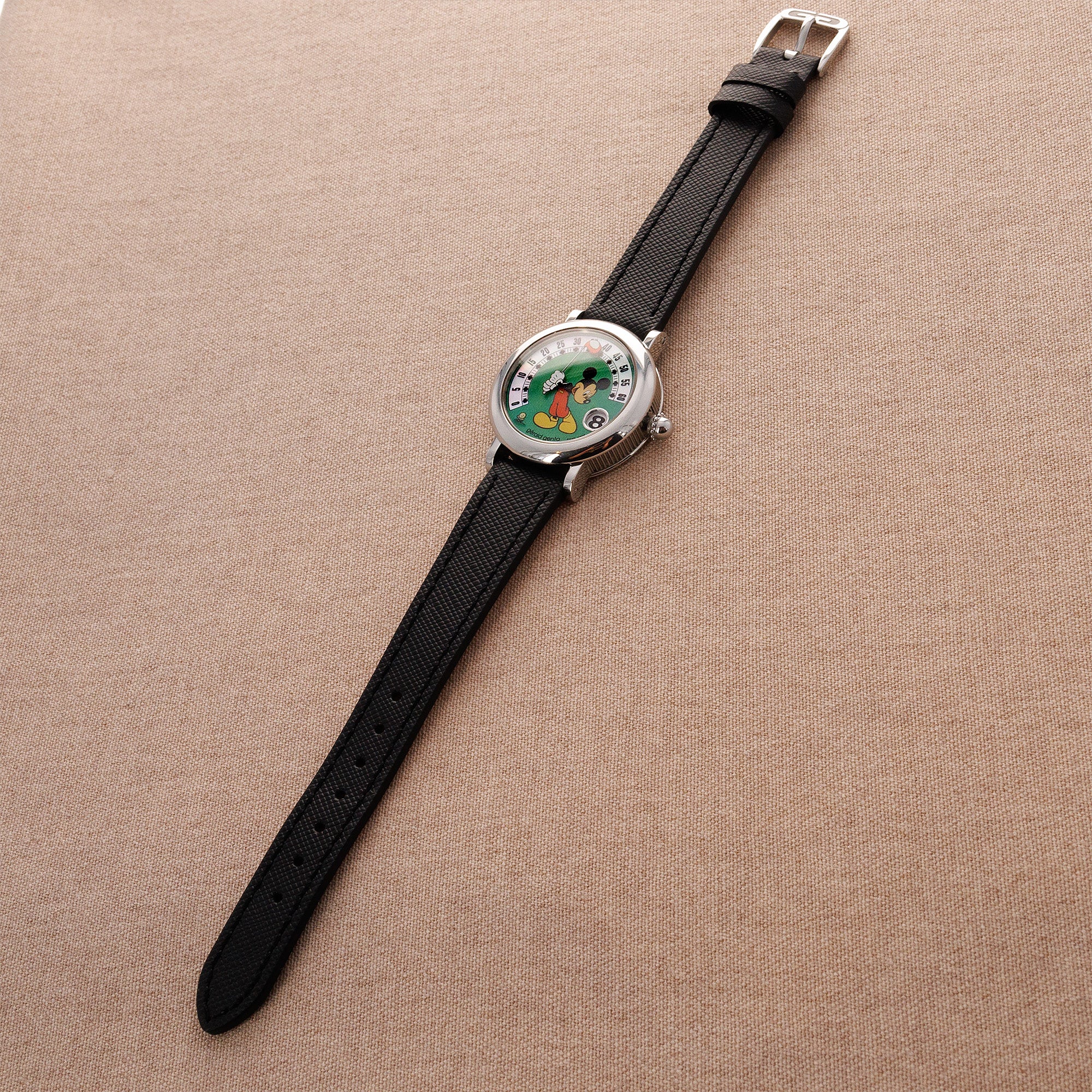 Gerald Genta Steel Retro Fantasy Mickey Mouse Golf Watch Ref. G3612 - Image 4