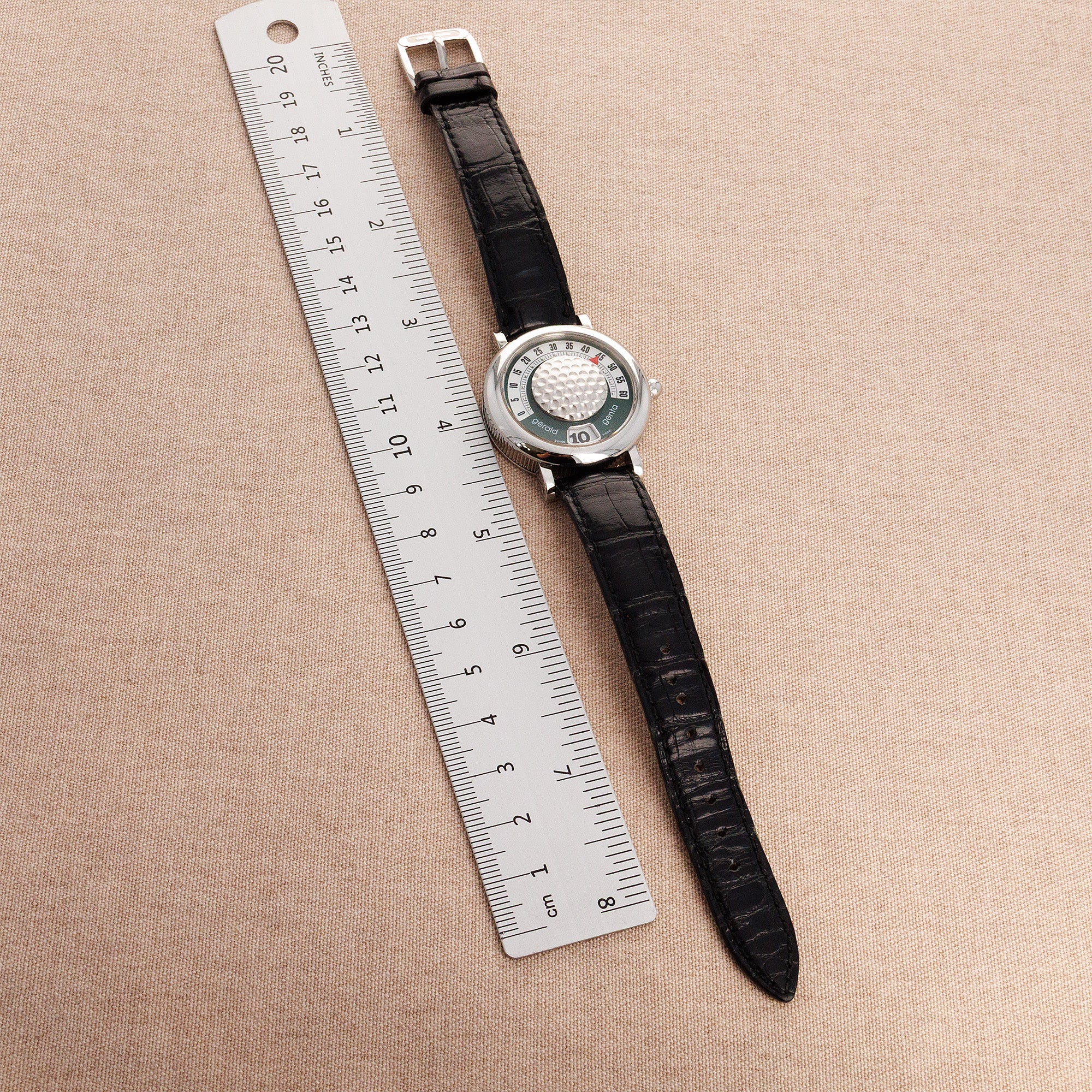 Gerald Genta Steel Retro Ref. G3636 Golf Ball and MOP Watch - Image 6