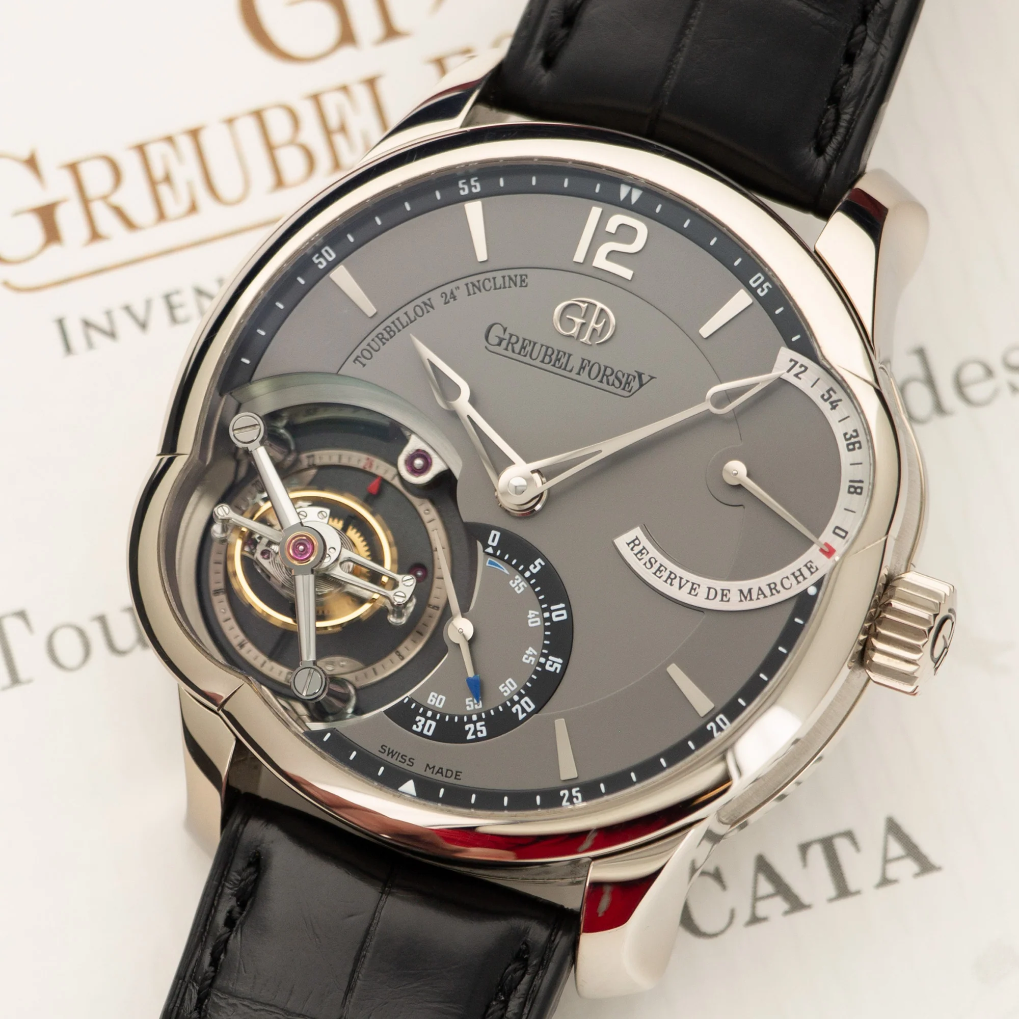 Greubel Forsey White Gold 24 Seconds Tourbillon Watch - Image 2