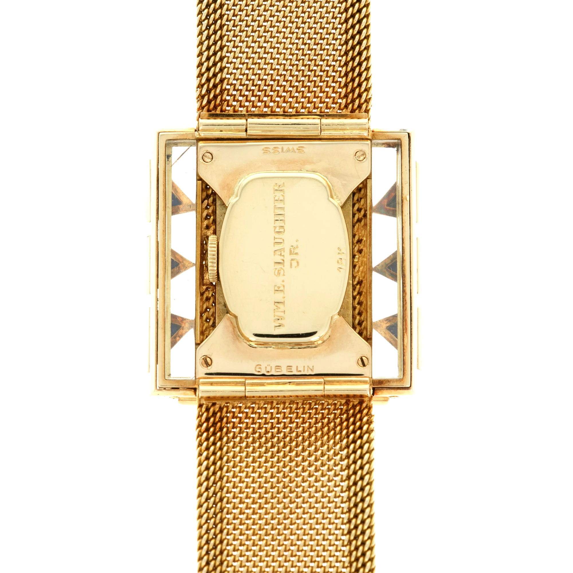 Gubelin Yellow Gold Lapis Watch - Image 4