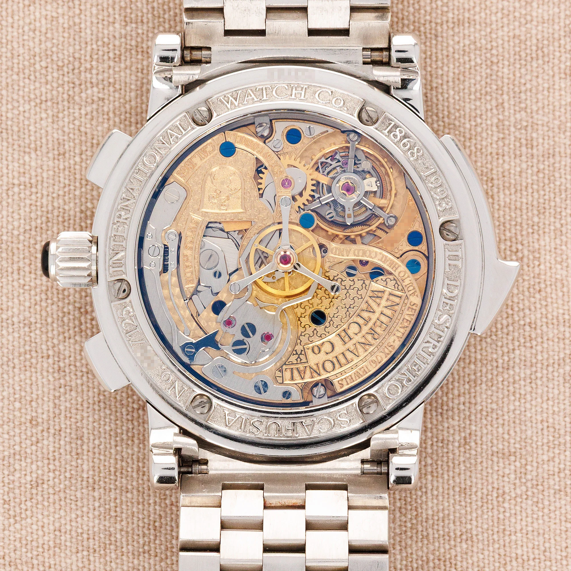 IWC Platinum Il Destriero Scafusia Grand Complication Bracelet Watch - Image 4