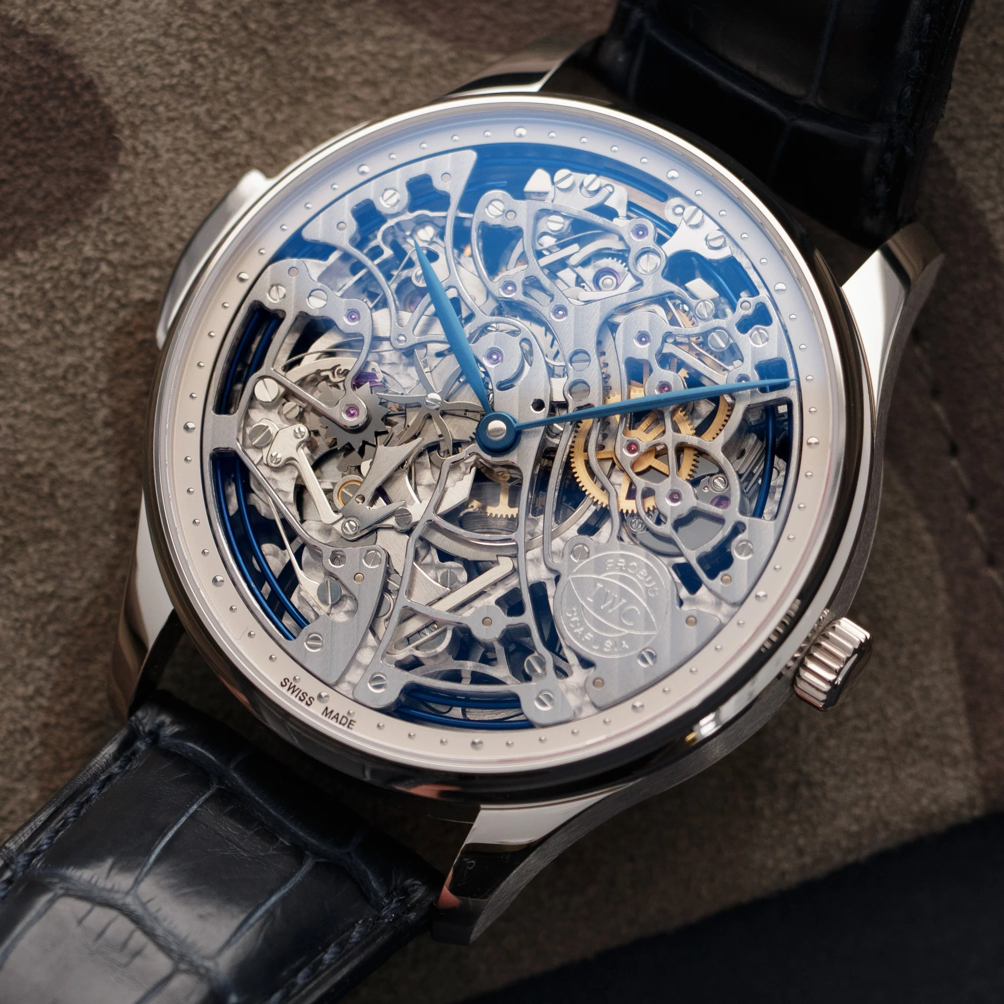 IWC Platinum Portuguese Skeletonizsed Minute Repeater Watch - Image 2