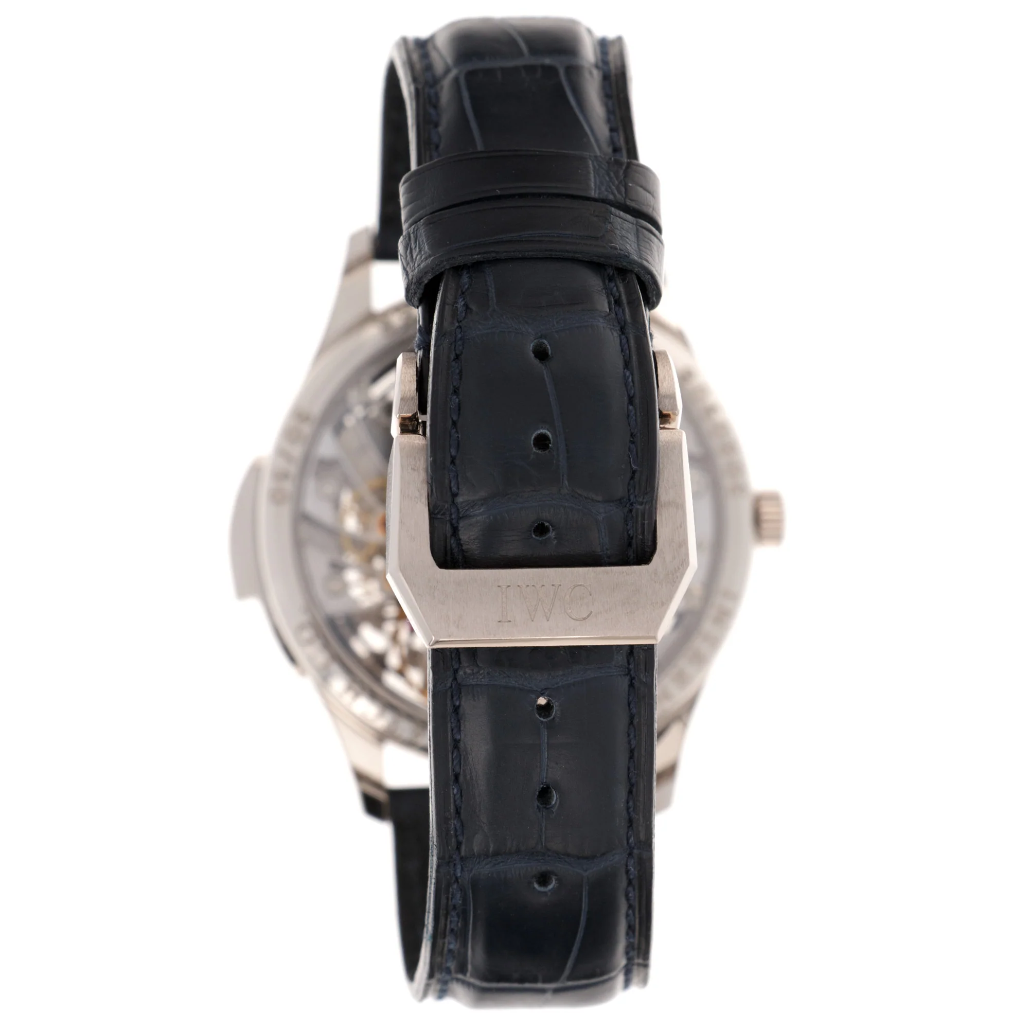 IWC Platinum Portuguese Skeletonizsed Minute Repeater Watch - Image 5